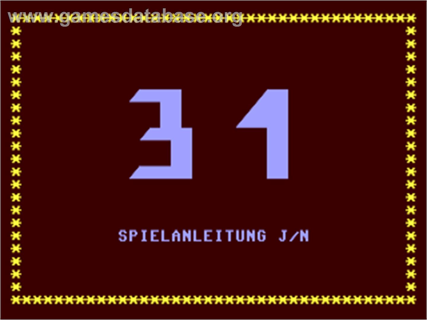 31 - Commodore 64 - Artwork - Title Screen