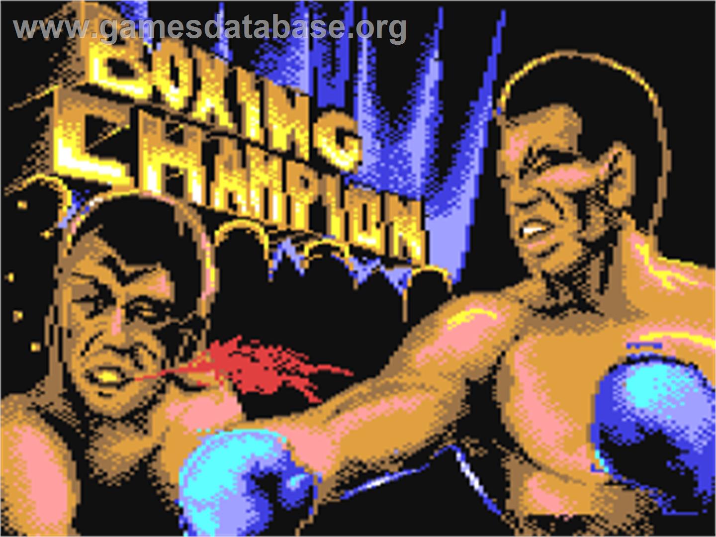 3D World Boxing - Commodore 64 - Artwork - Title Screen