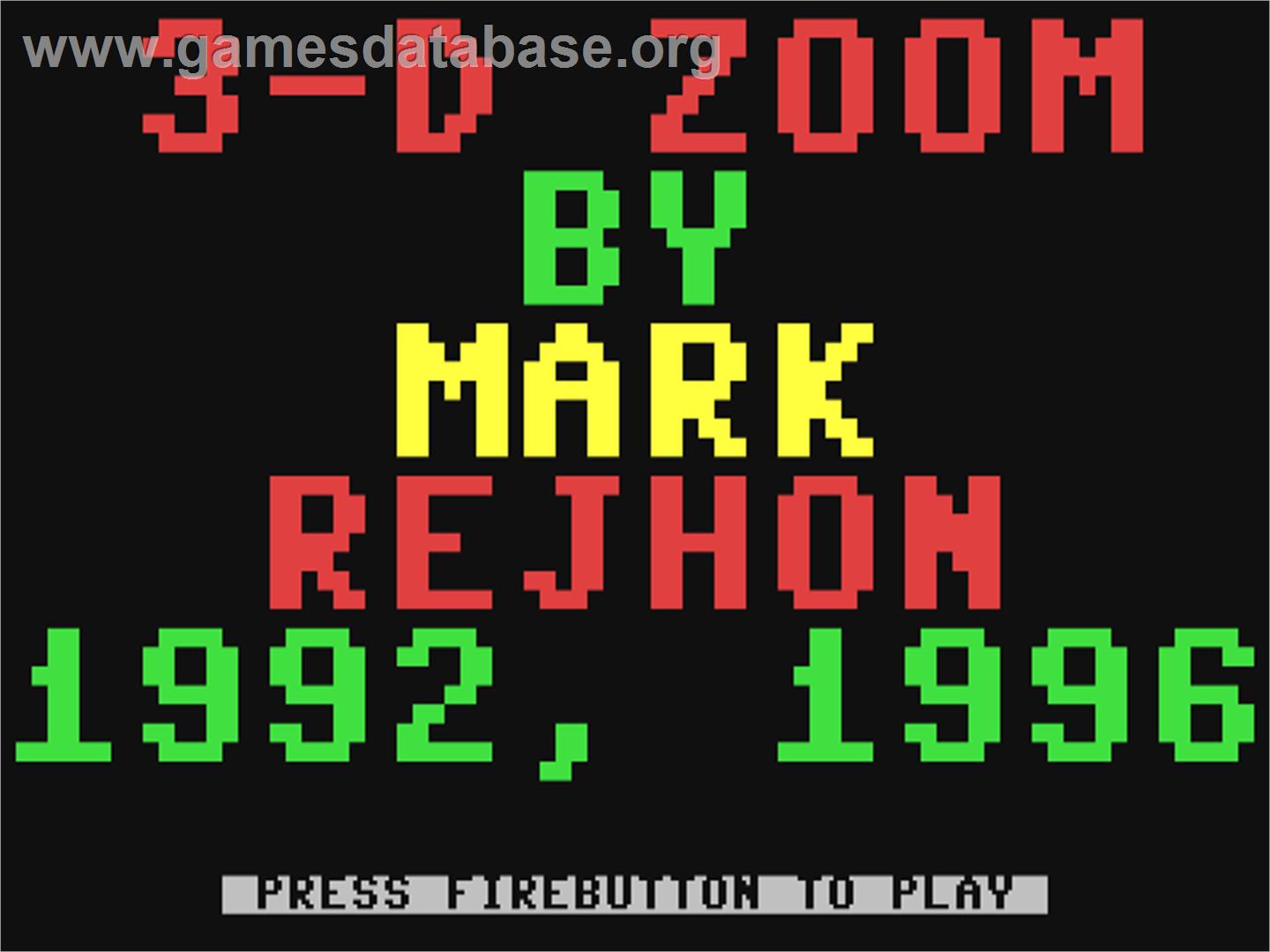 3d-zoom - Commodore 64 - Artwork - Title Screen