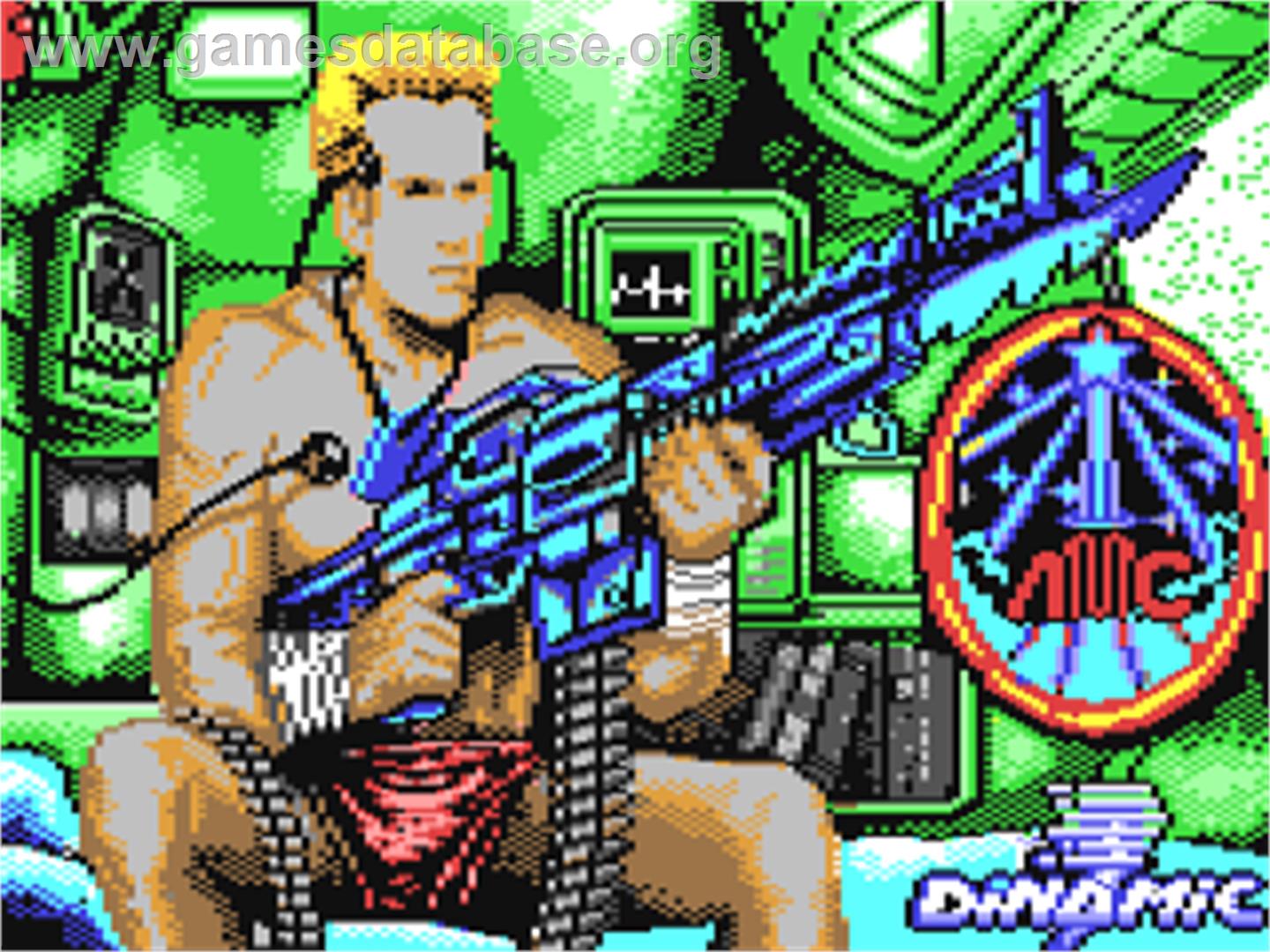 A.M.C.: Astro Marine Corps - Commodore 64 - Artwork - Title Screen