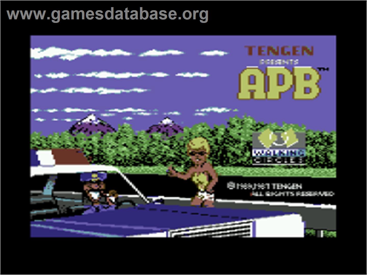 APB - Commodore 64 - Artwork - Title Screen
