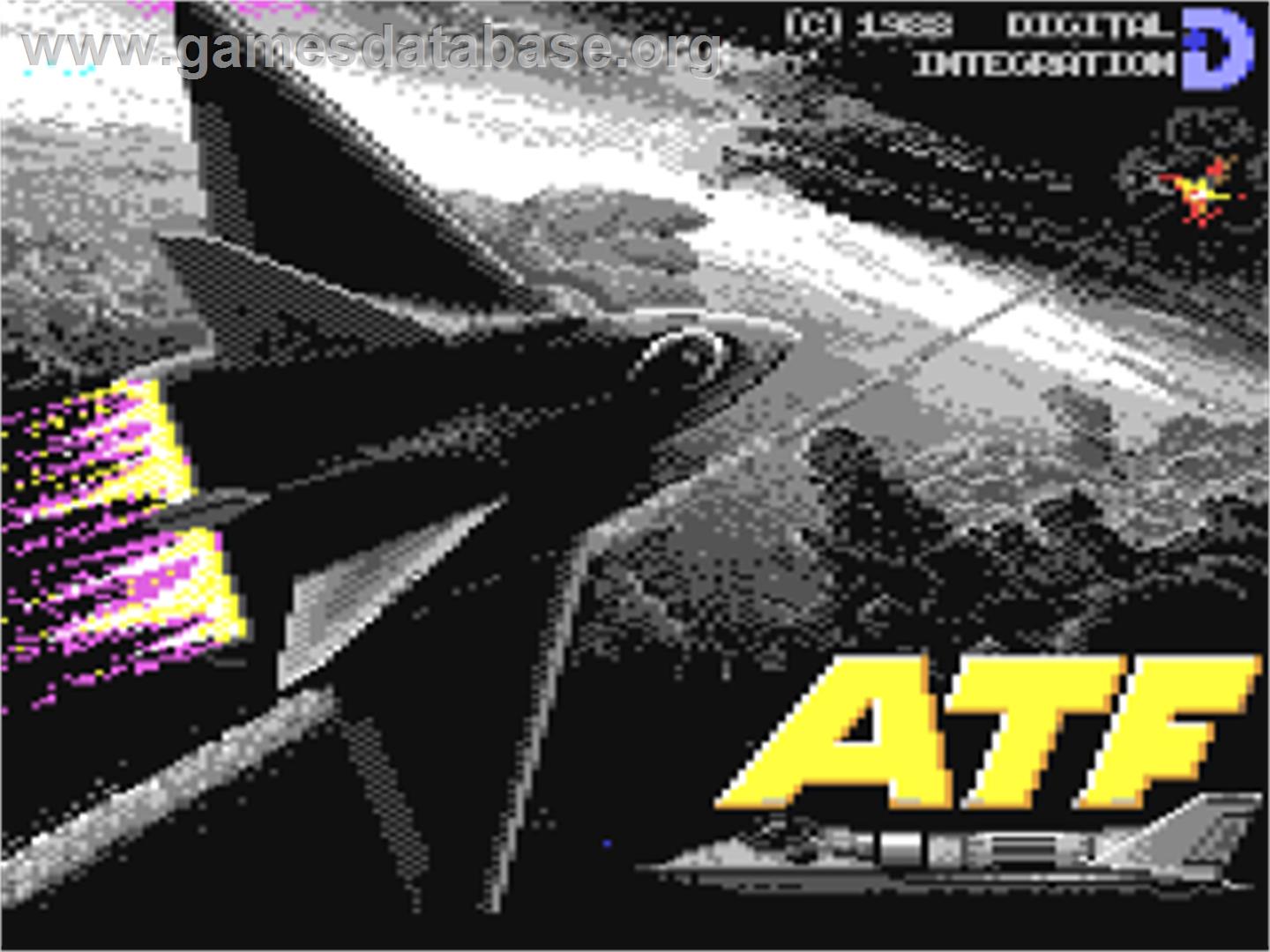 ATF - Advanced Tactical Fighter - Commodore 64 - Artwork - Title Screen