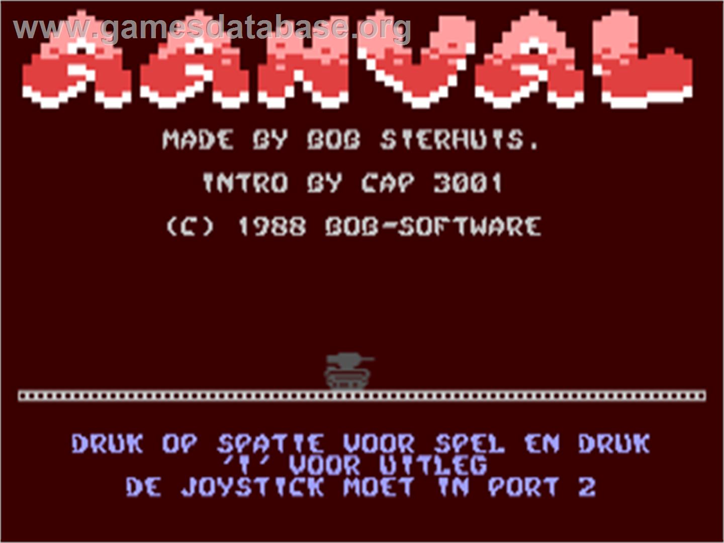 Aanval - Commodore 64 - Artwork - Title Screen