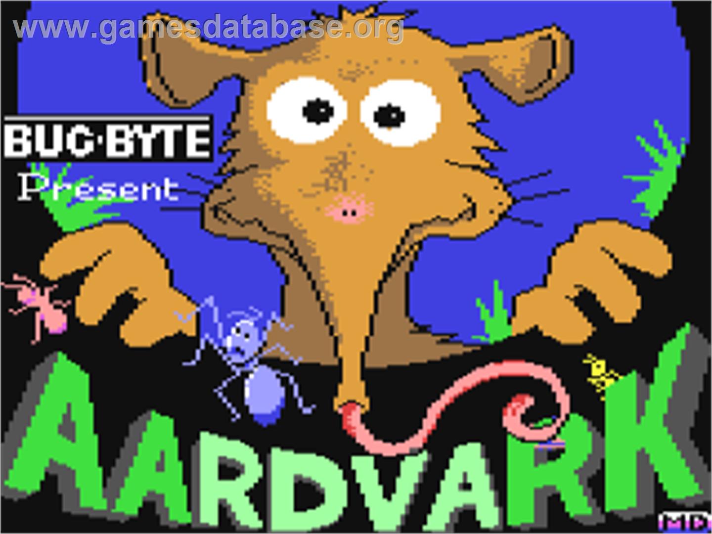 Aardvark - Commodore 64 - Artwork - Title Screen