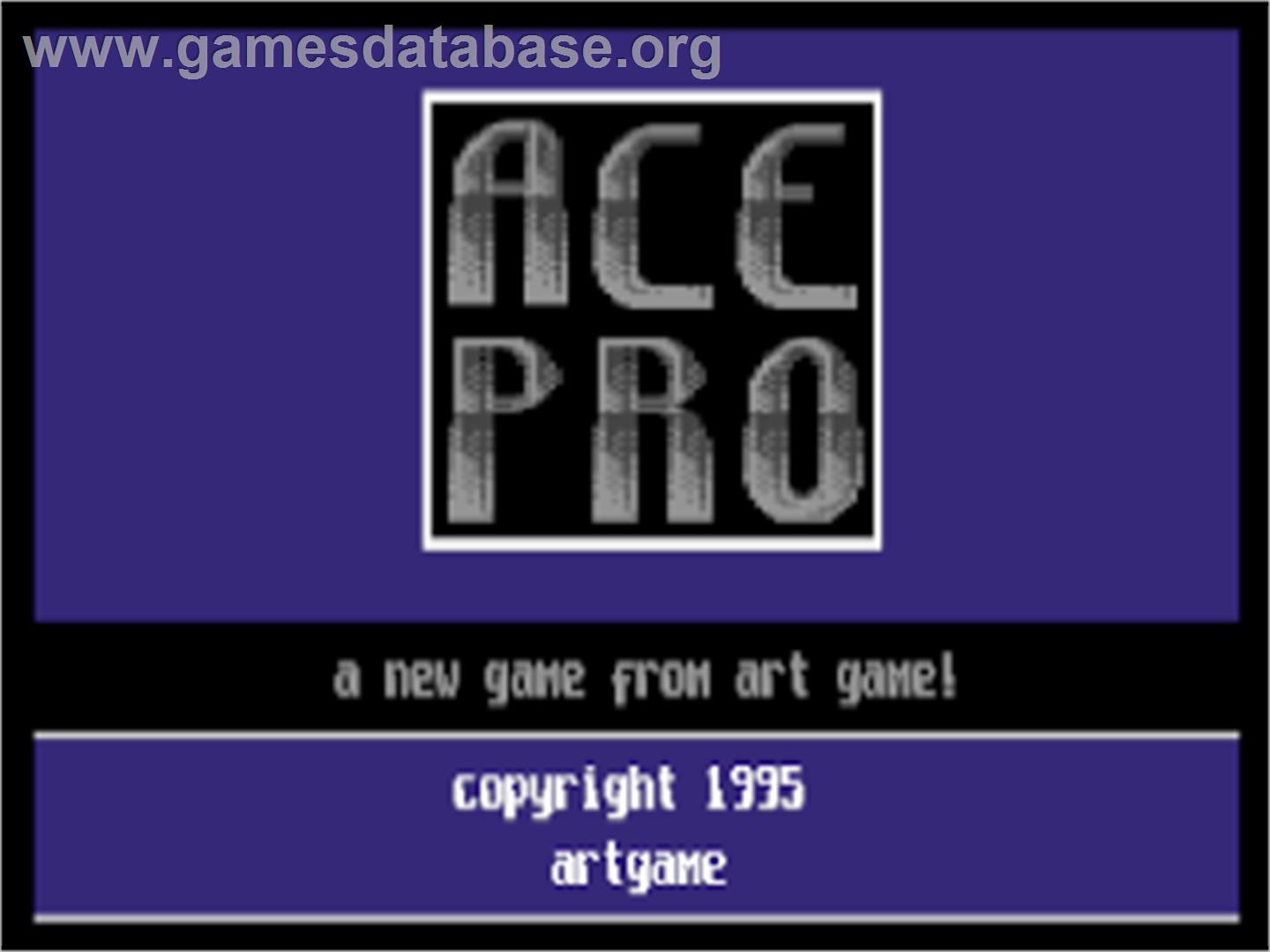 Ace Pro - Commodore 64 - Artwork - Title Screen