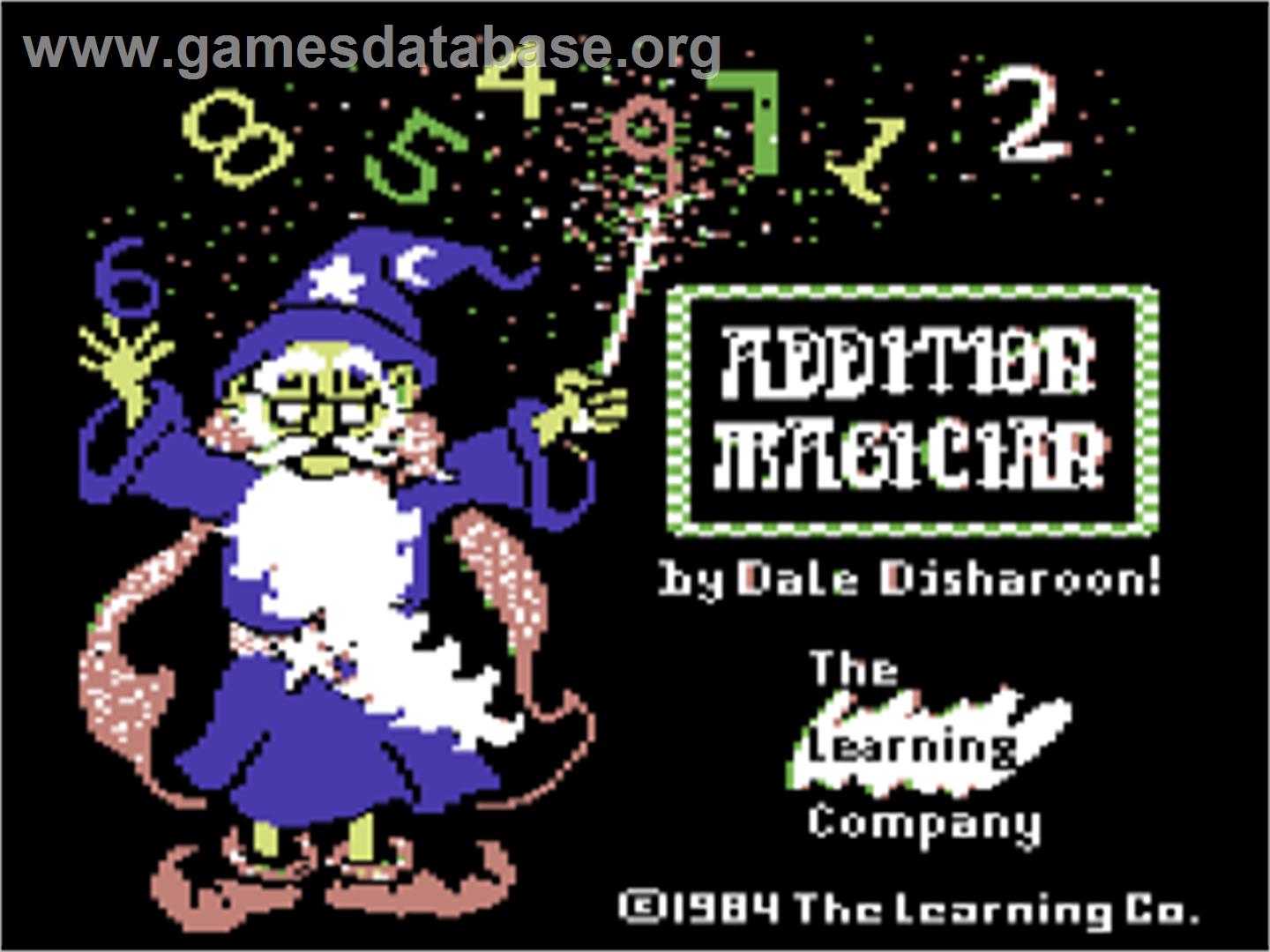 Addition Magician - Commodore 64 - Artwork - Title Screen