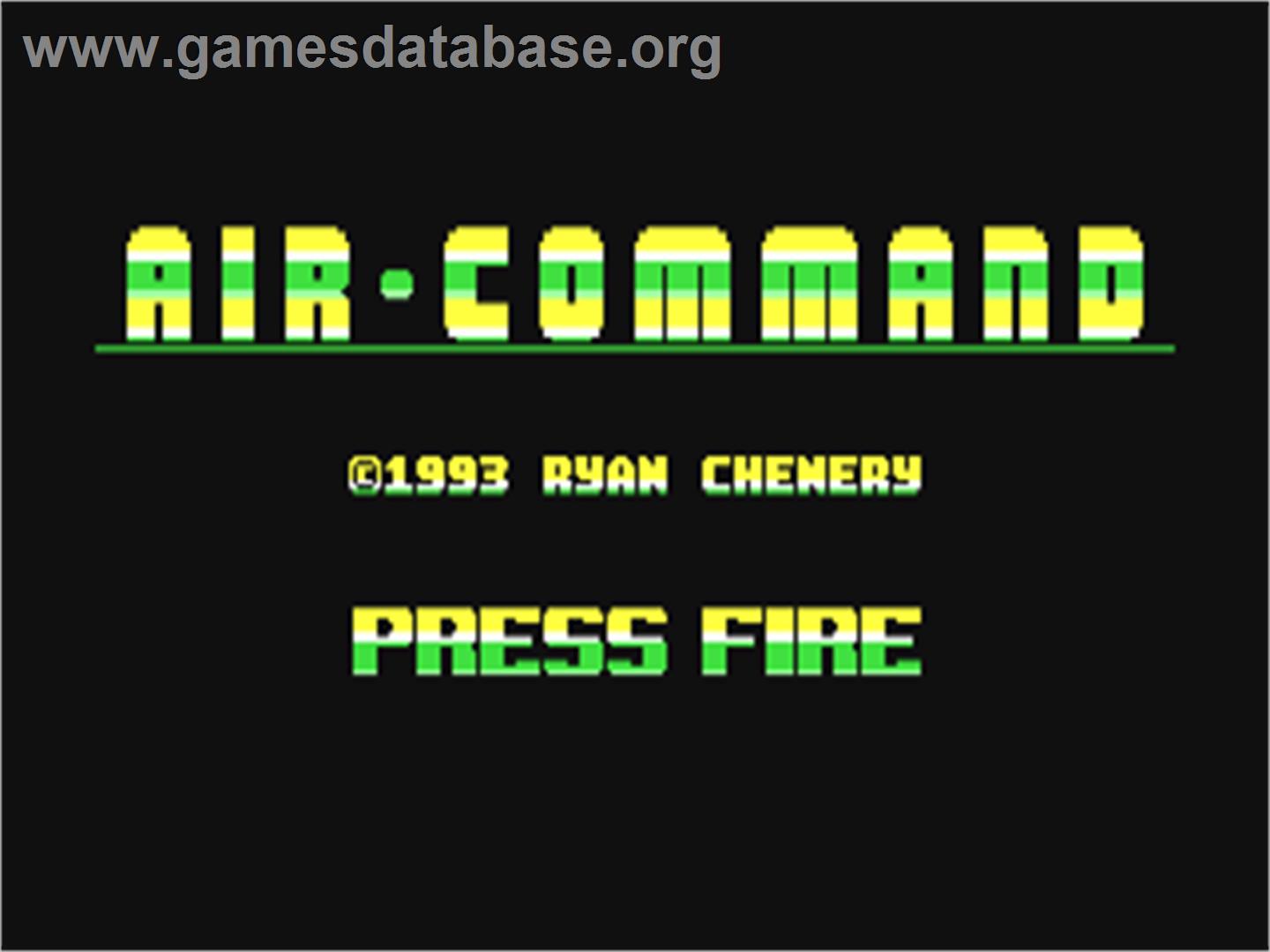 Air-command - Commodore 64 - Artwork - Title Screen