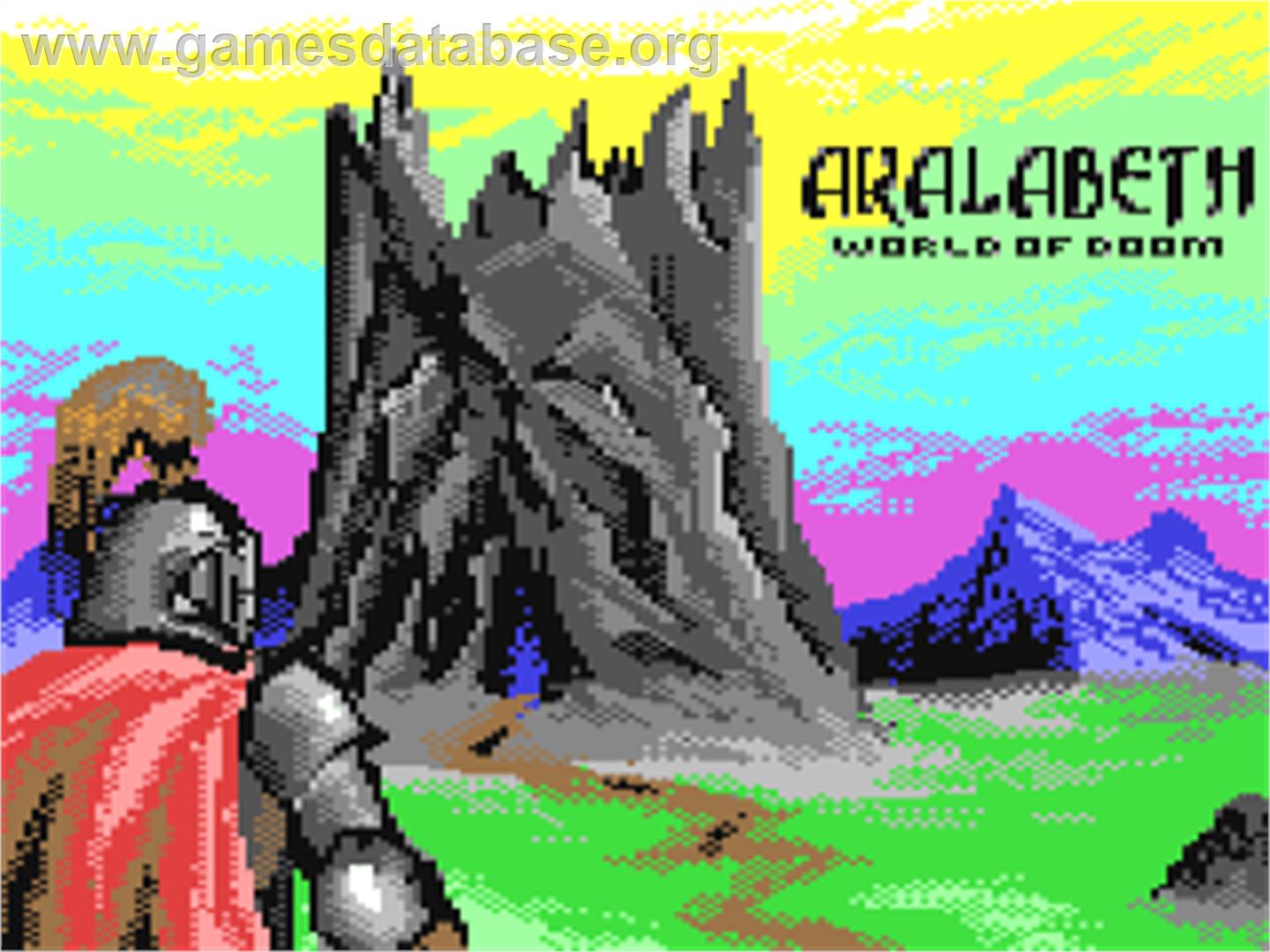 Akalabeth - World Of Doom - Commodore 64 - Artwork - Title Screen