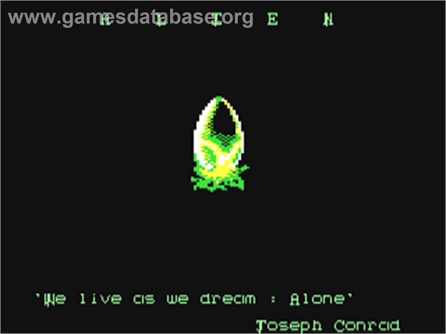 Alien (CP Verlag) - Commodore 64 - Artwork - Title Screen