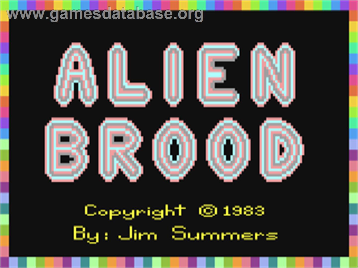 Alien Brood - Commodore 64 - Artwork - Title Screen