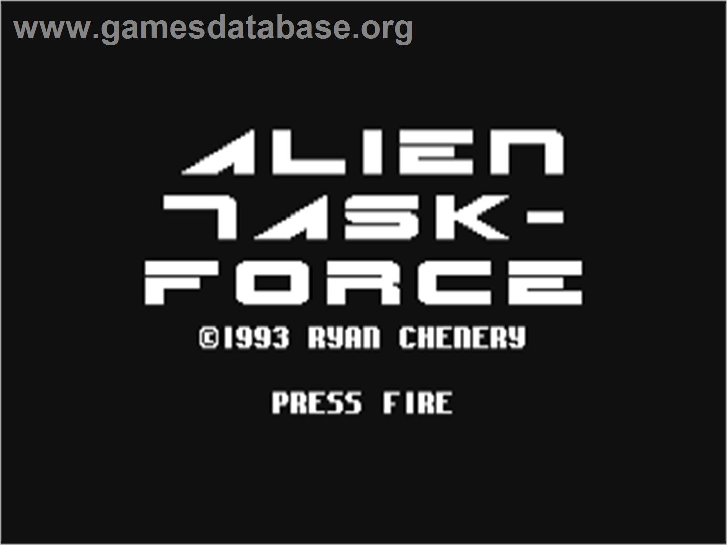Alien Task Force - Commodore 64 - Artwork - Title Screen