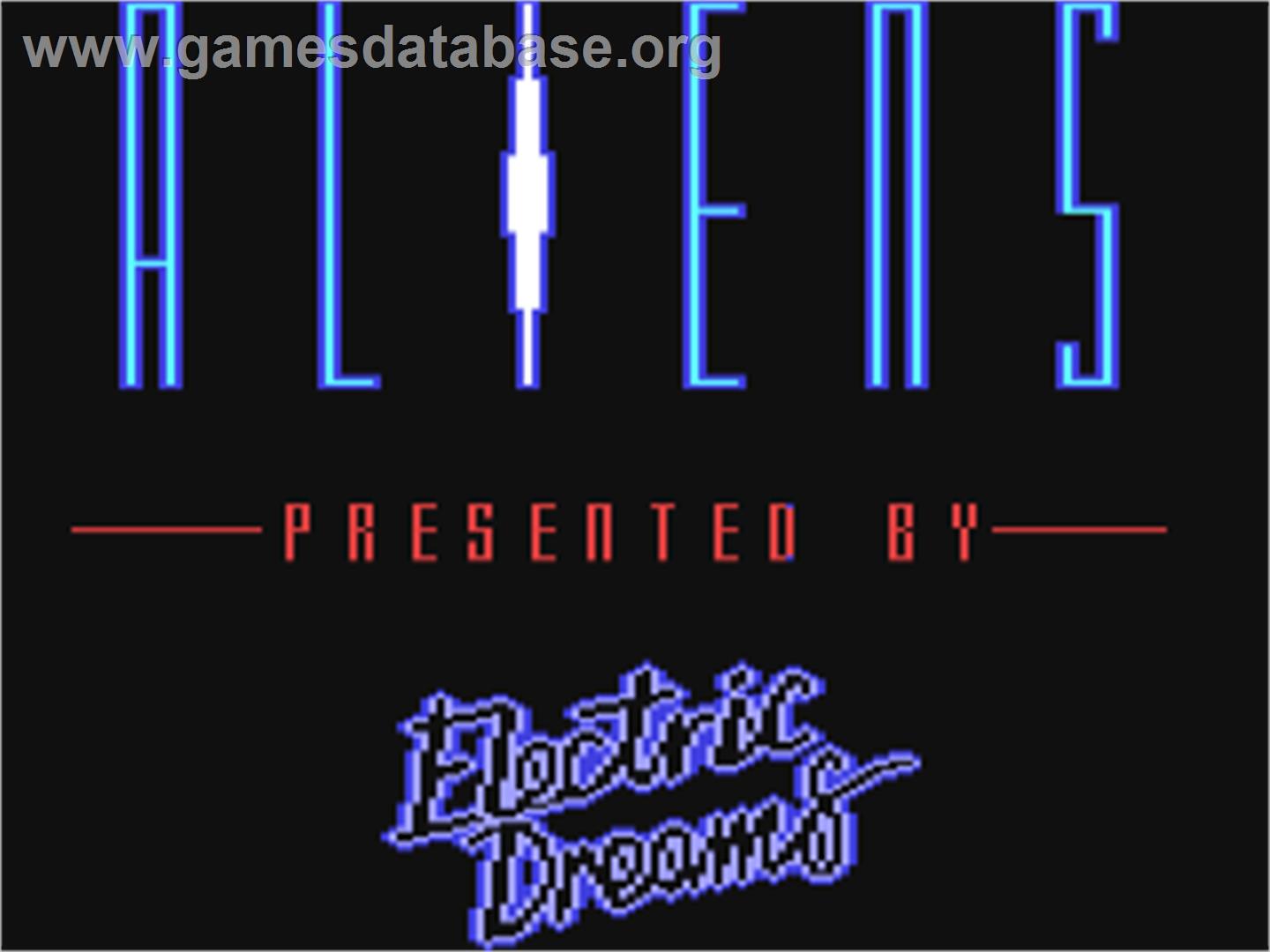 Aliens: The Computer Game - Commodore 64 - Artwork - Title Screen