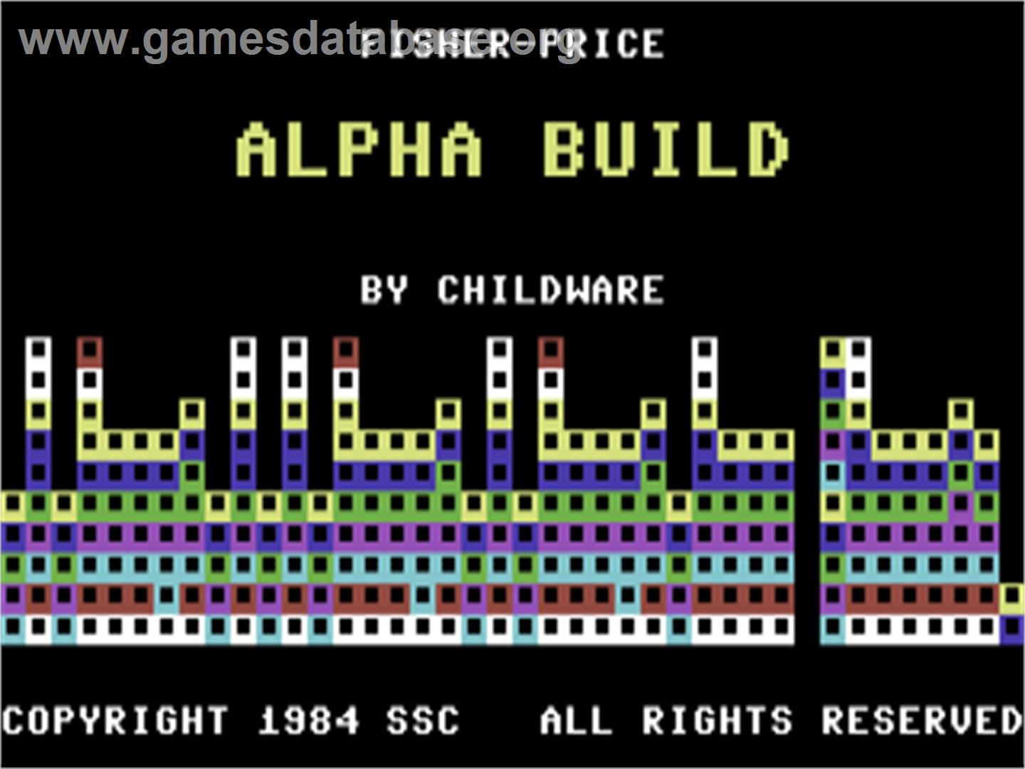 Alpha Build - Commodore 64 - Artwork - Title Screen