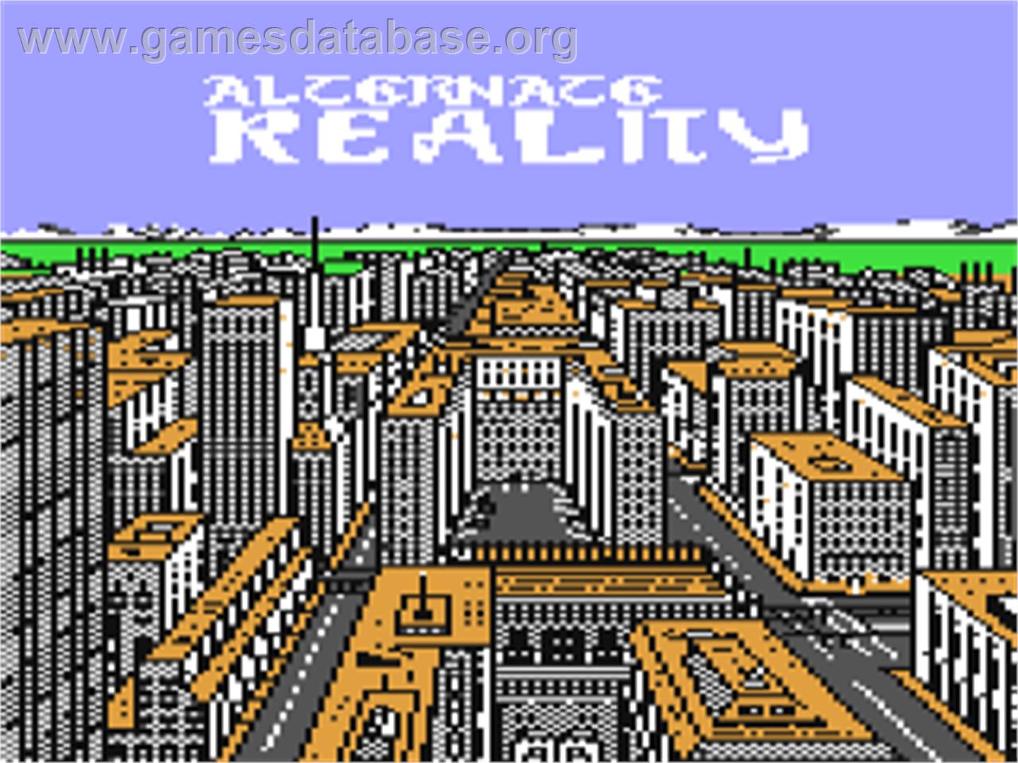 Alternate Reality: The City - Commodore 64 - Artwork - Title Screen