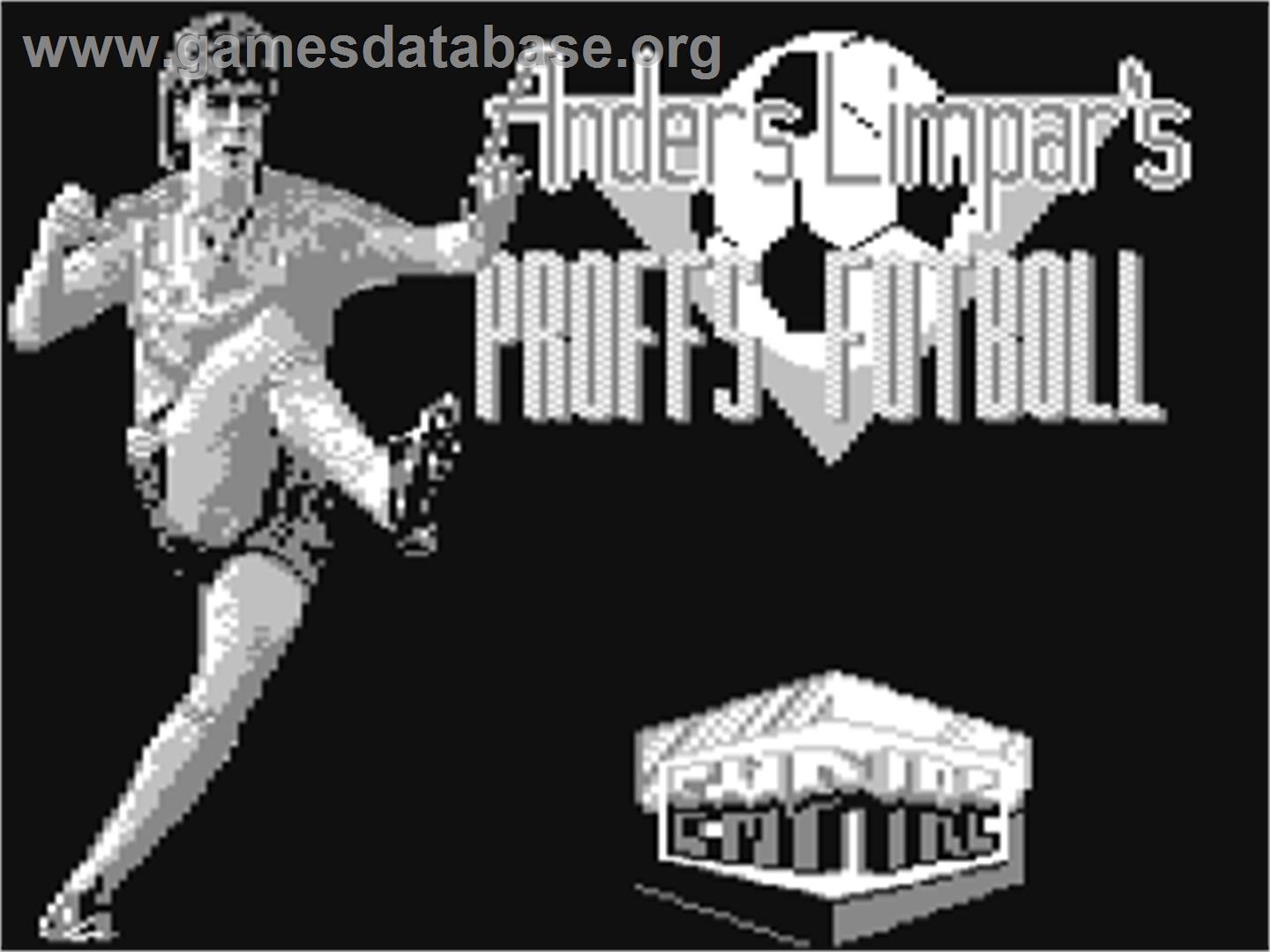 Anders Limpar's Proffs Fotboll - Commodore 64 - Artwork - Title Screen