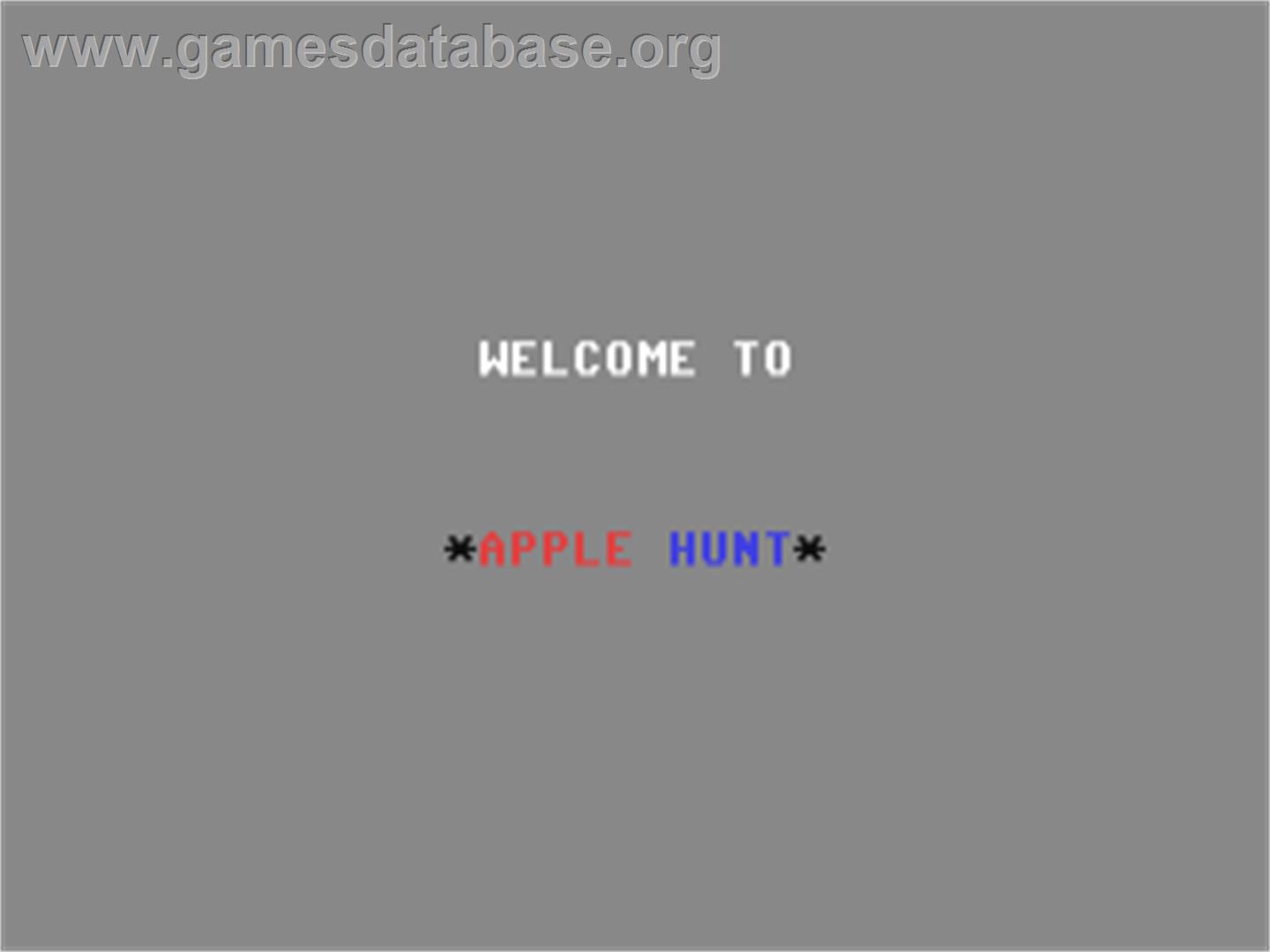 Apple Hunt - Commodore 64 - Artwork - Title Screen