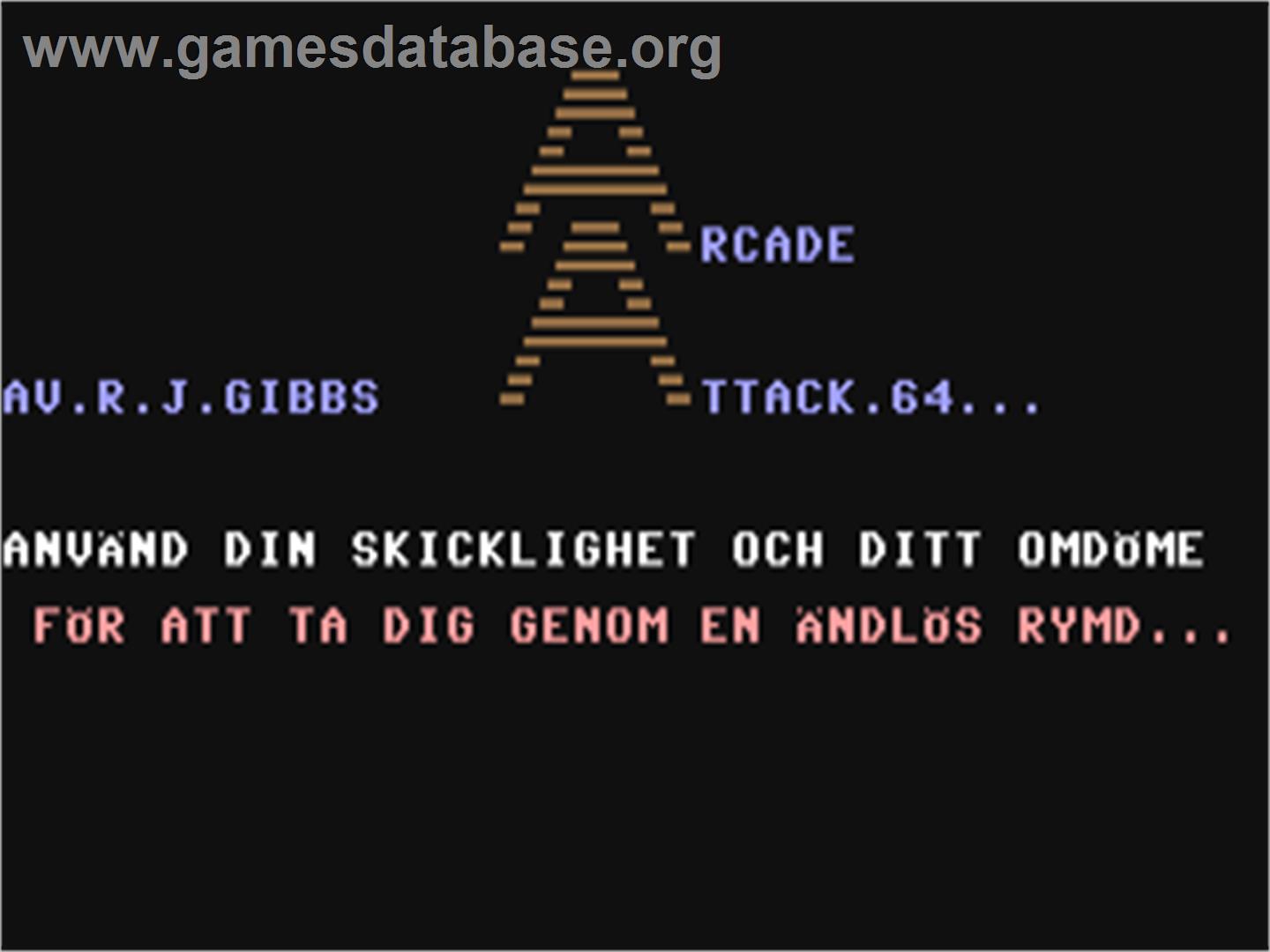 Arcade Attack 64 - Commodore 64 - Artwork - Title Screen