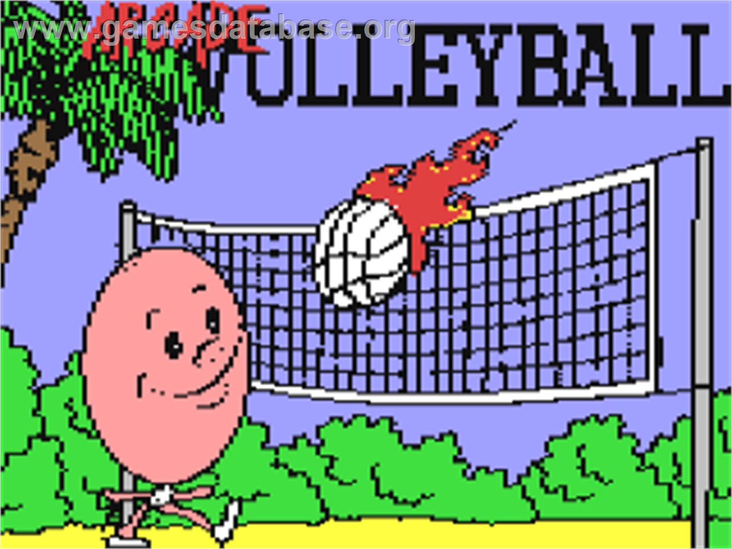 Arcade Volleyball - Commodore 64 - Artwork - Title Screen