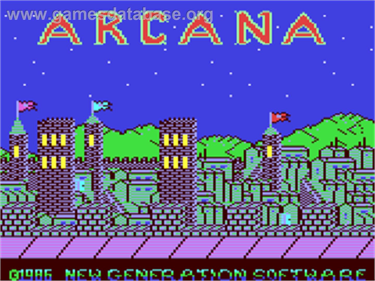 Arcana - Commodore 64 - Artwork - Title Screen