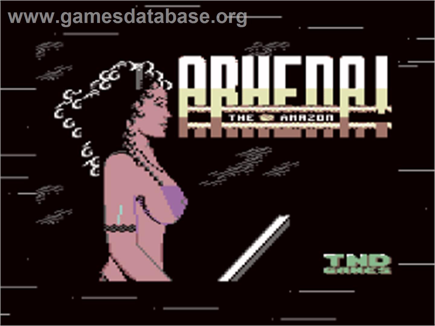 Arhena The Amazon - Commodore 64 - Artwork - Title Screen