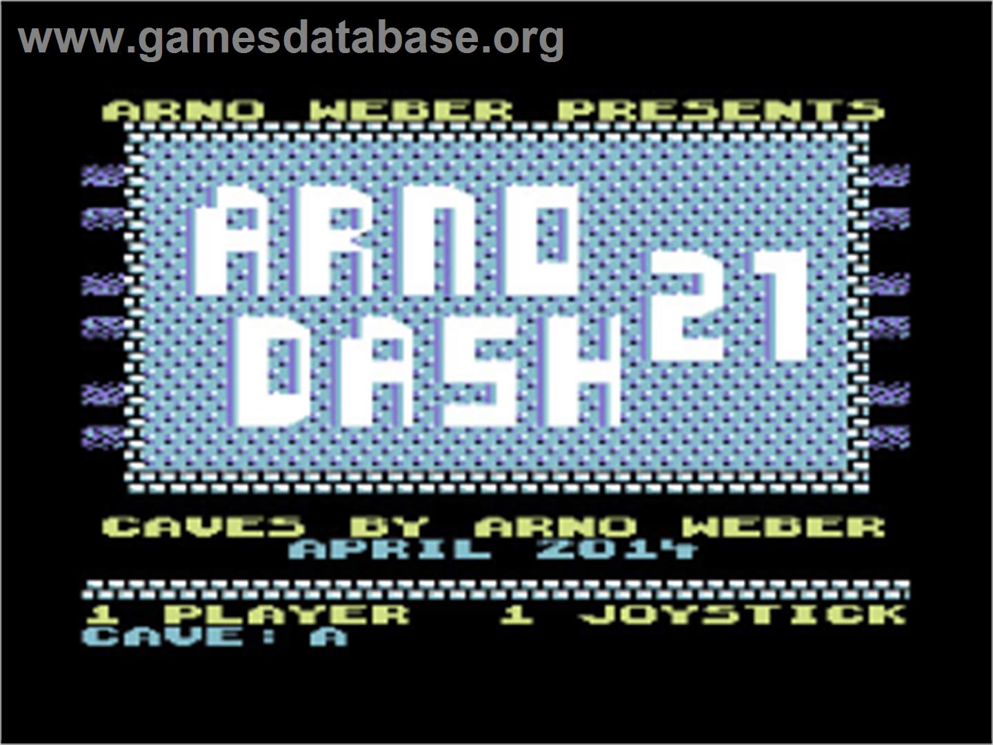 Arno Dash 21 - Commodore 64 - Artwork - Title Screen
