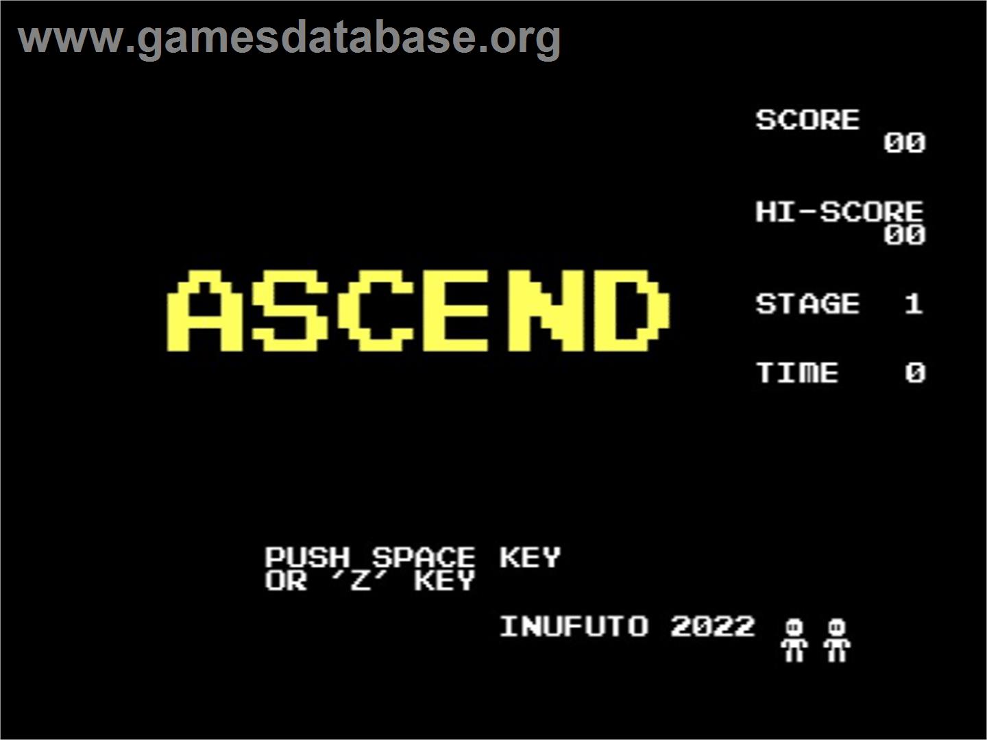 Ascend - Commodore 64 - Artwork - Title Screen