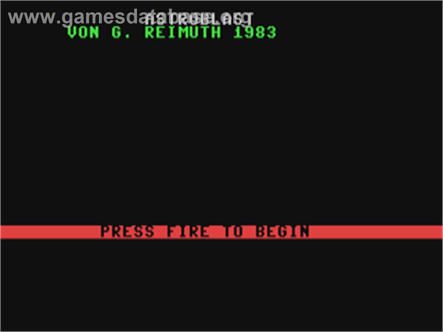 Astro Blaster (Holger Gehrmann) - Commodore 64 - Artwork - Title Screen