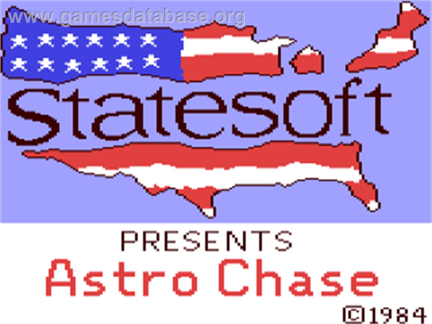 Astro Chase - Commodore 64 - Artwork - Title Screen