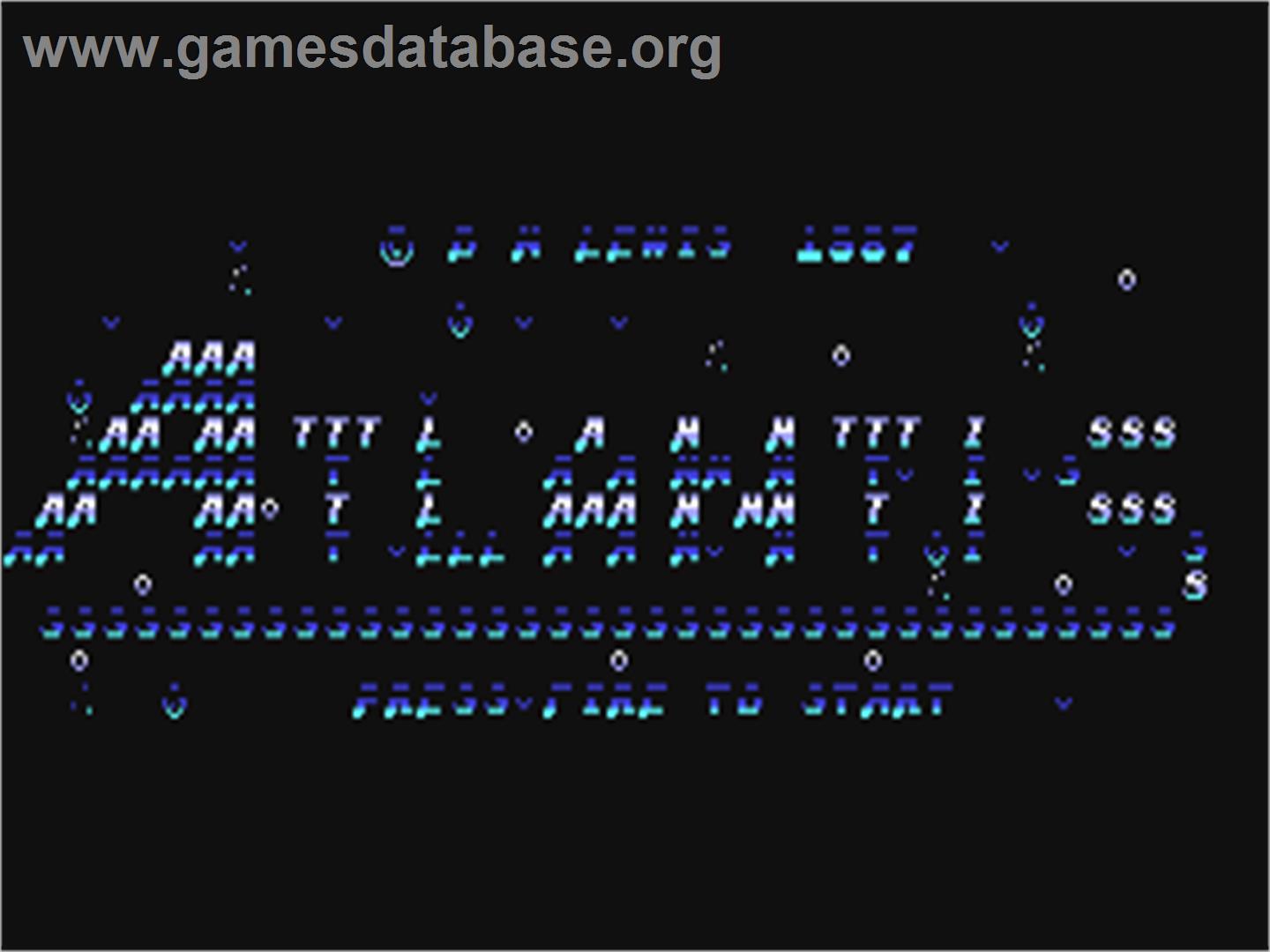 Atlantis (Tronic / Courbois) - Commodore 64 - Artwork - Title Screen