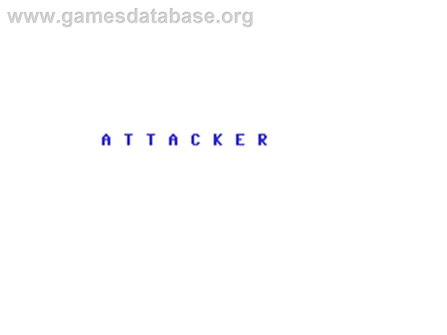 Attacker - Commodore 64 - Artwork - Title Screen