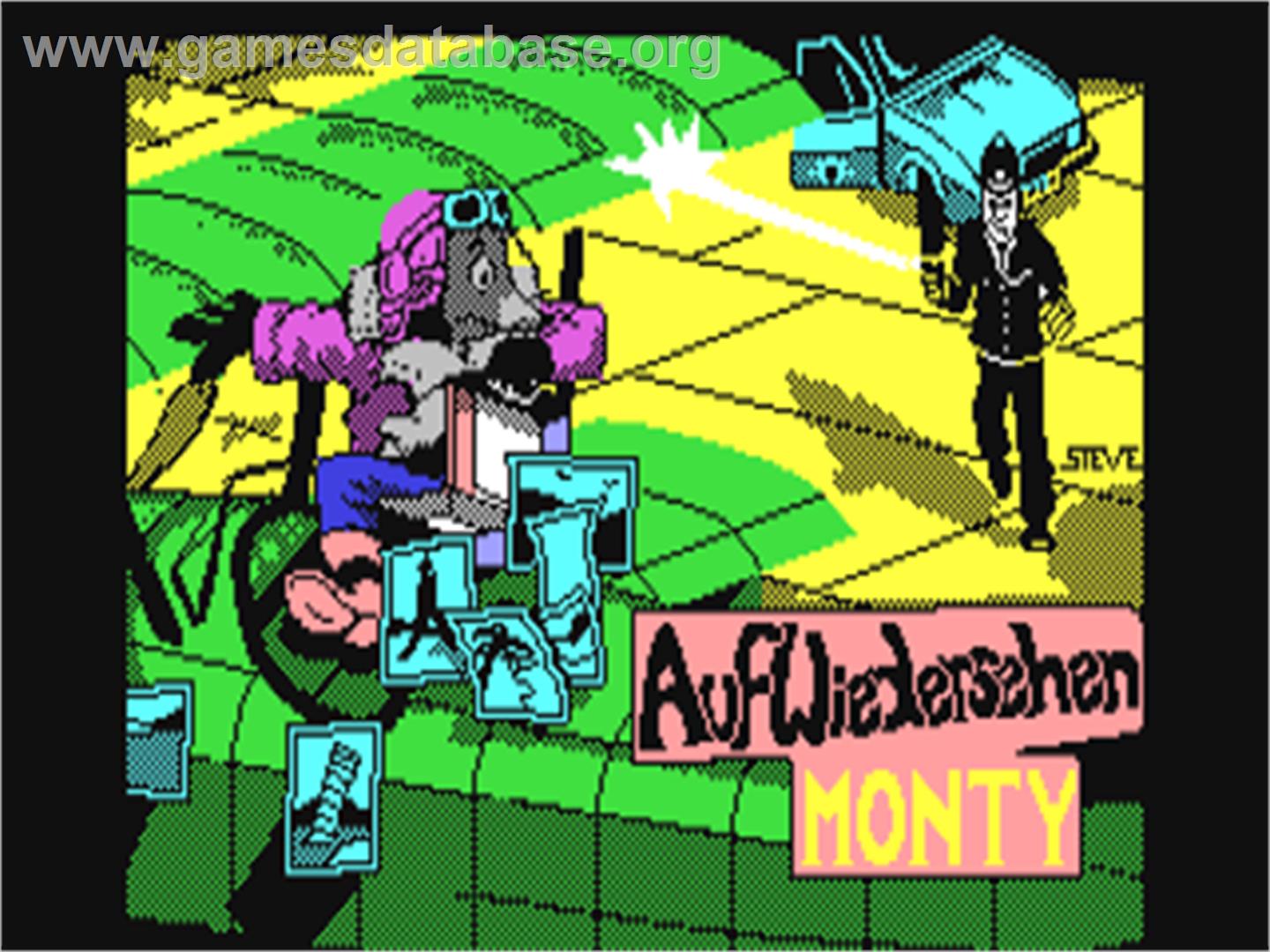 Auf Wiedersehen Monty - Commodore 64 - Artwork - Title Screen