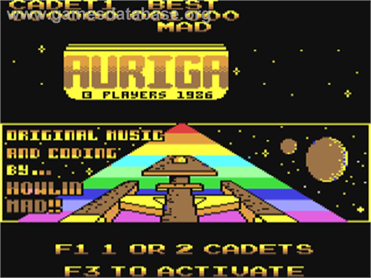 Auriga - Commodore 64 - Artwork - Title Screen