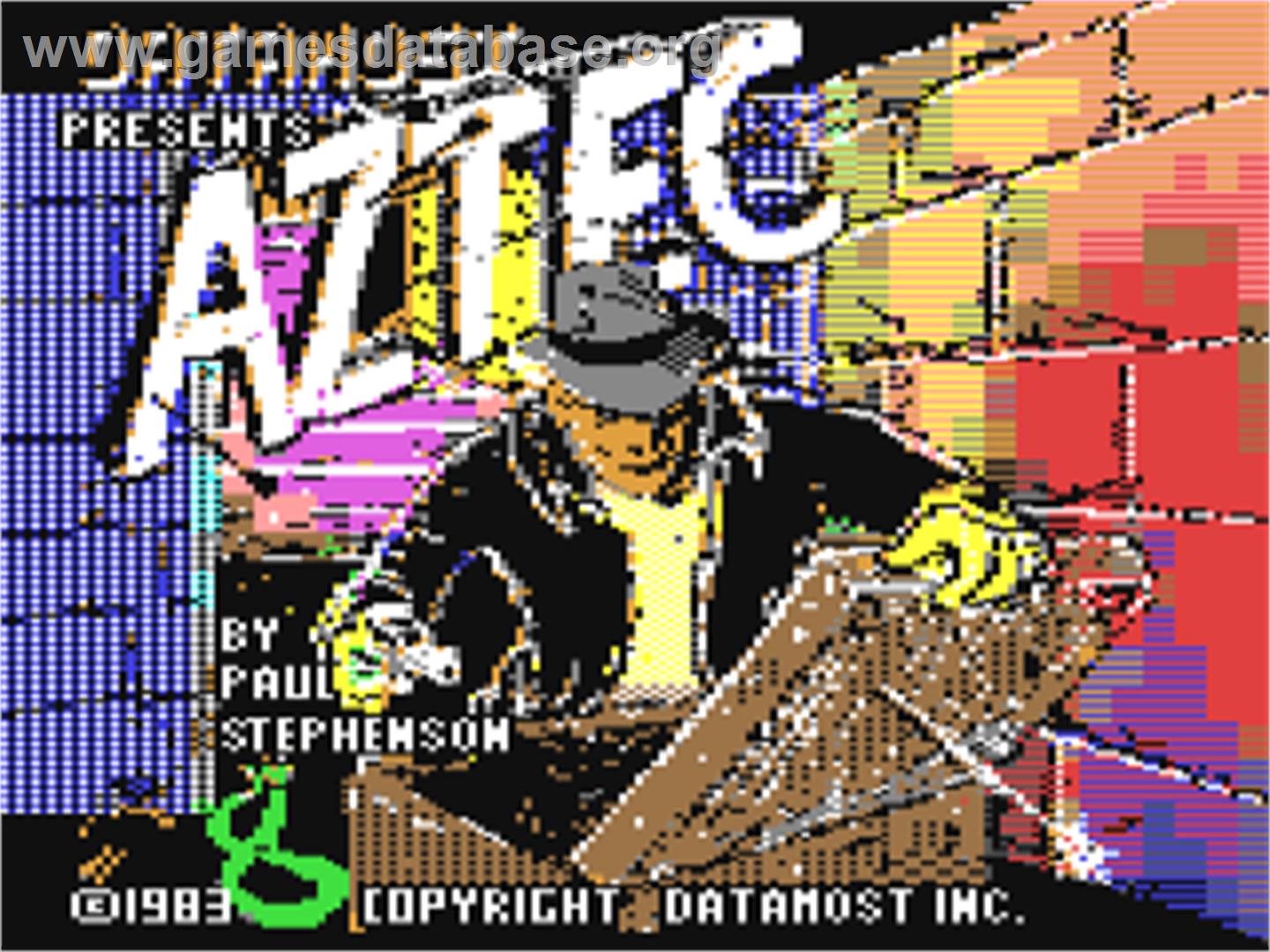 Aztec - Commodore 64 - Artwork - Title Screen