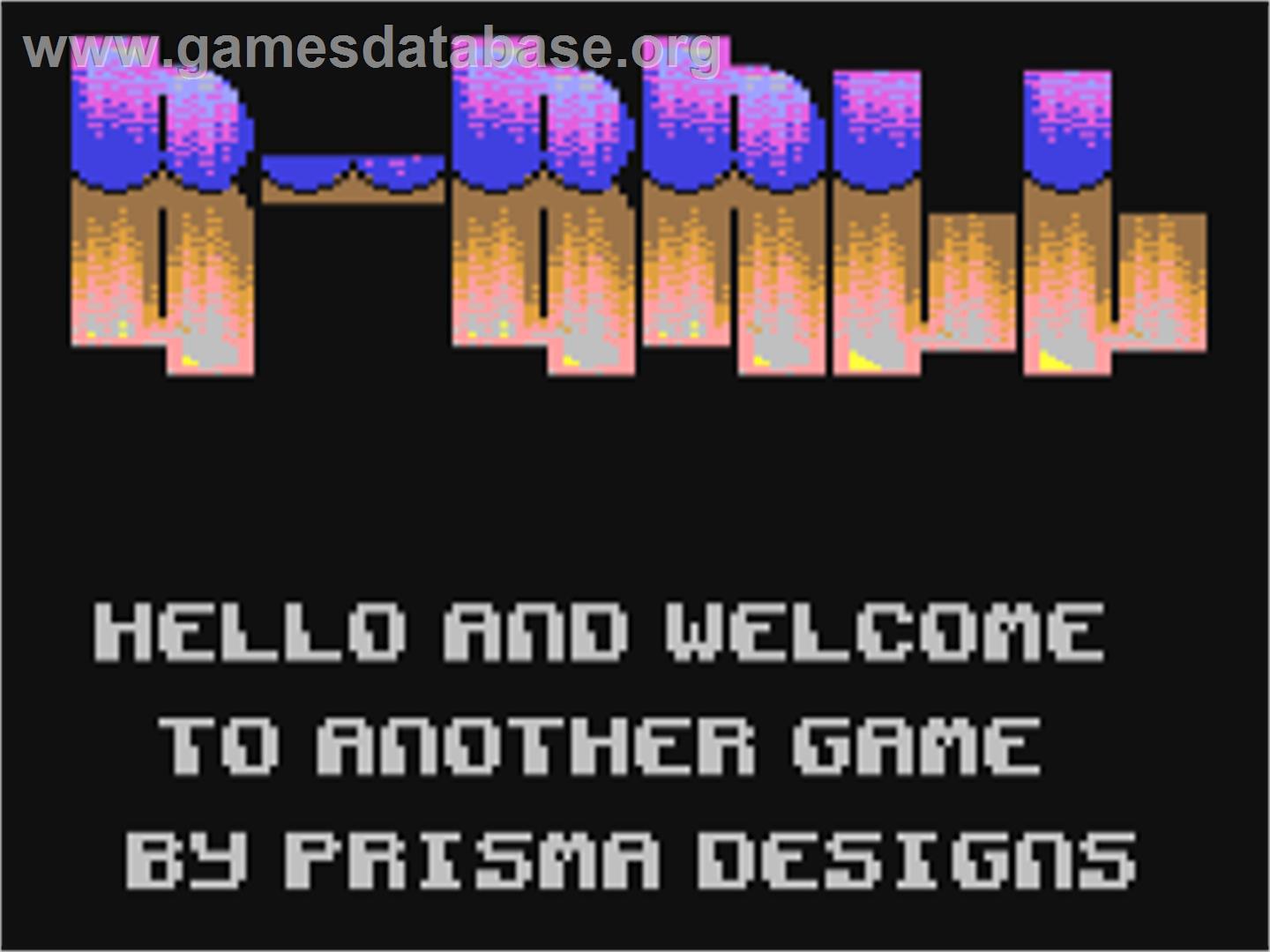 B-ball - Commodore 64 - Artwork - Title Screen