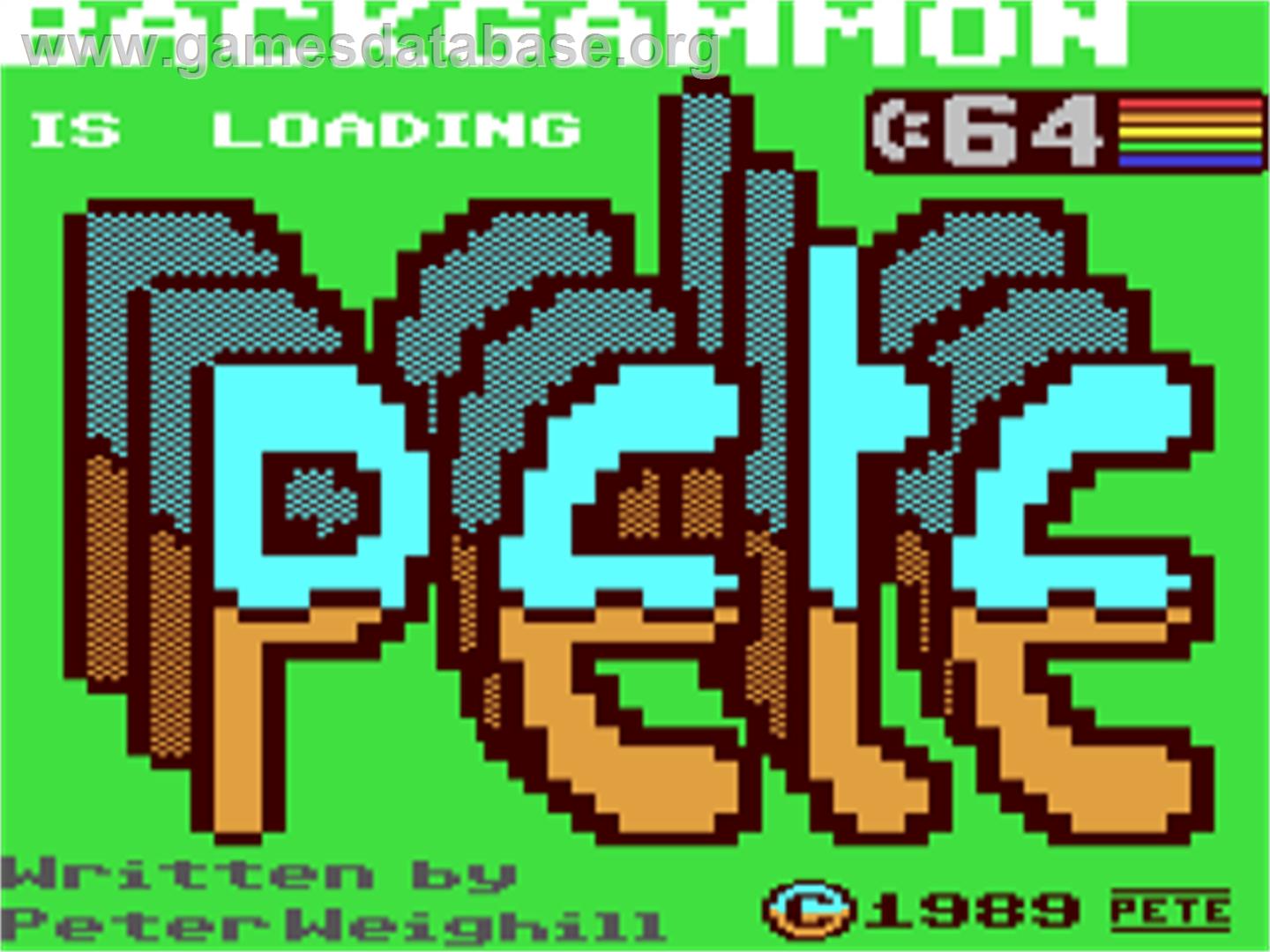 Backgammon (CA-Verlag) - Commodore 64 - Artwork - Title Screen