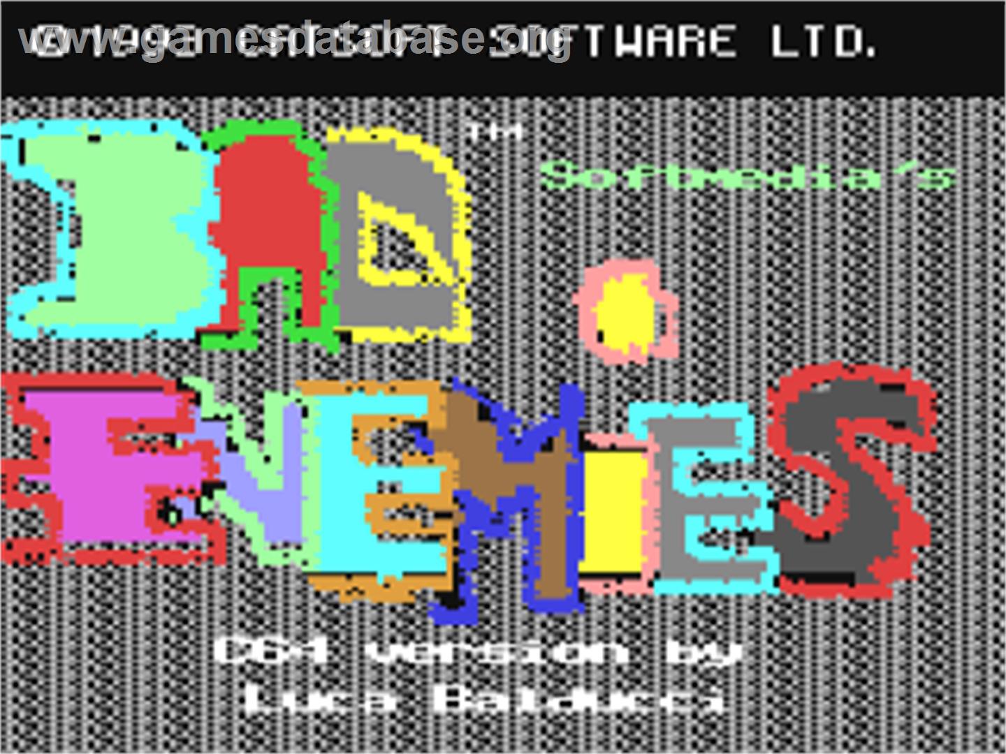 Bad Enemies - Commodore 64 - Artwork - Title Screen