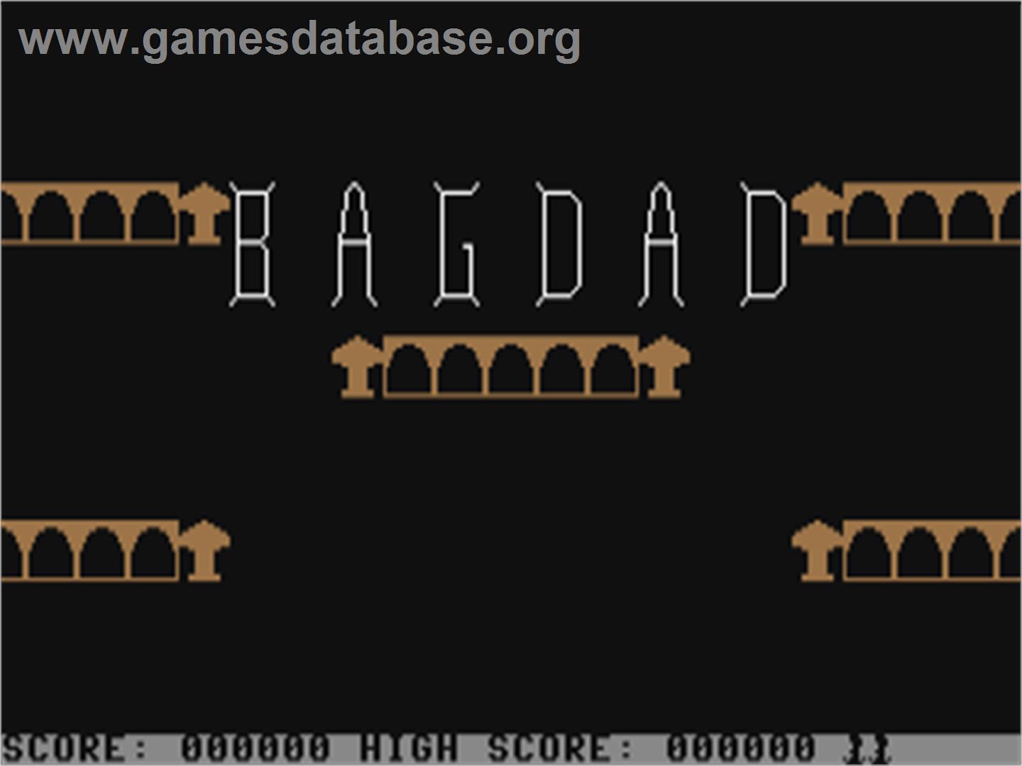 Bagdad - Commodore 64 - Artwork - Title Screen