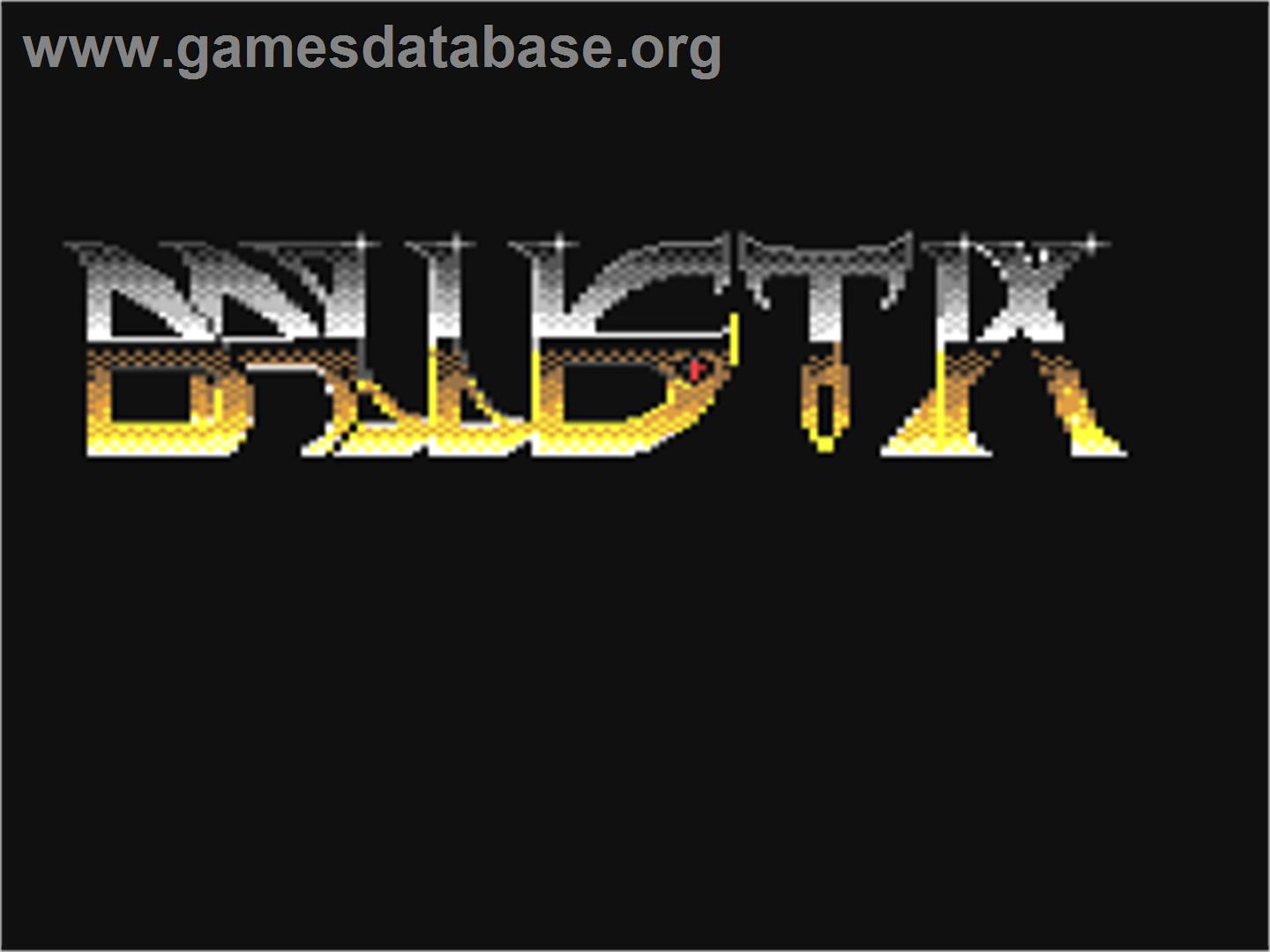 Ballistix - Commodore 64 - Artwork - Title Screen