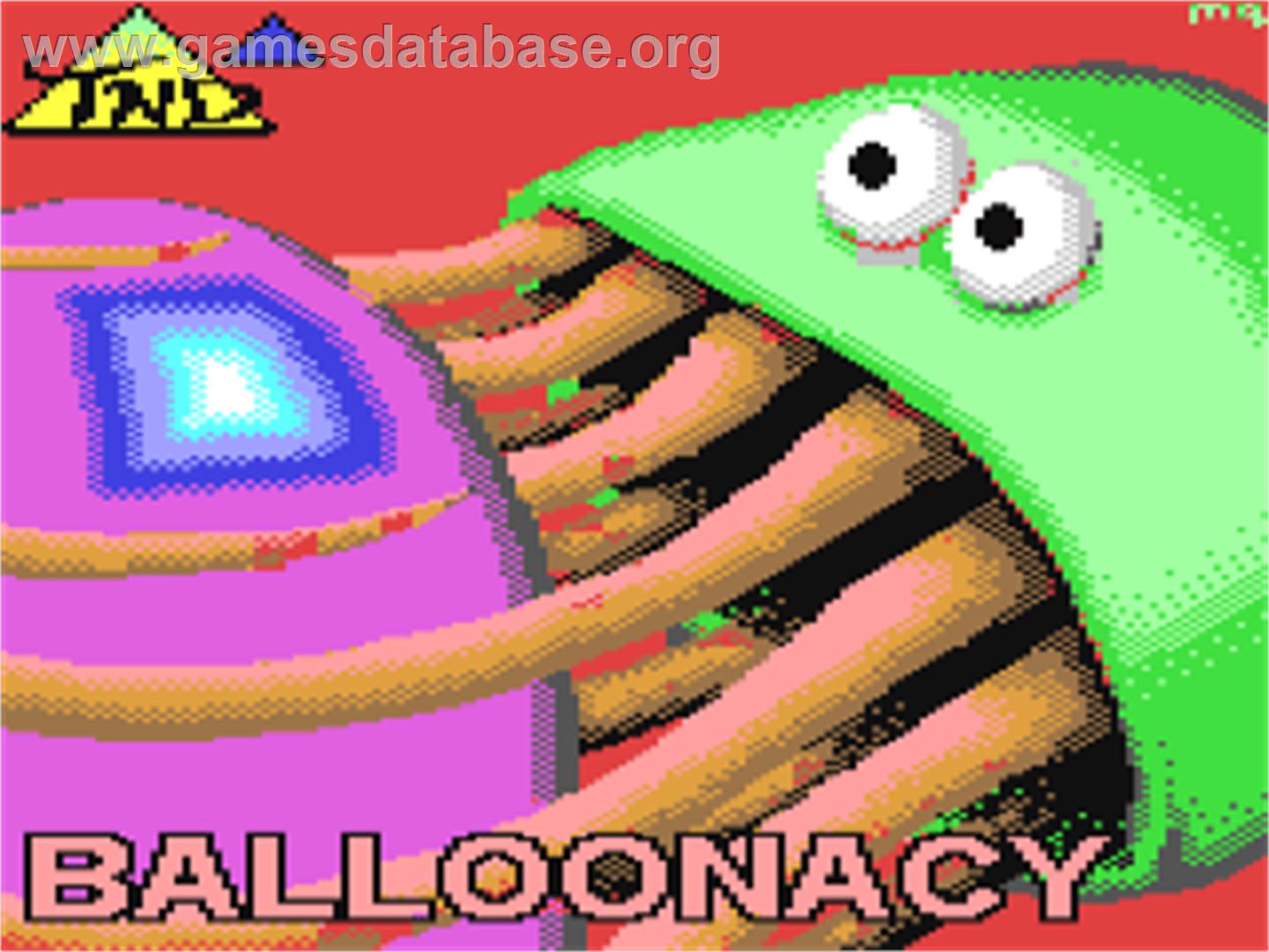 Balloonacy - Commodore 64 - Artwork - Title Screen