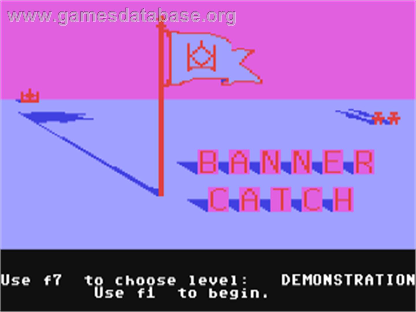 Bannercatch - Commodore 64 - Artwork - Title Screen