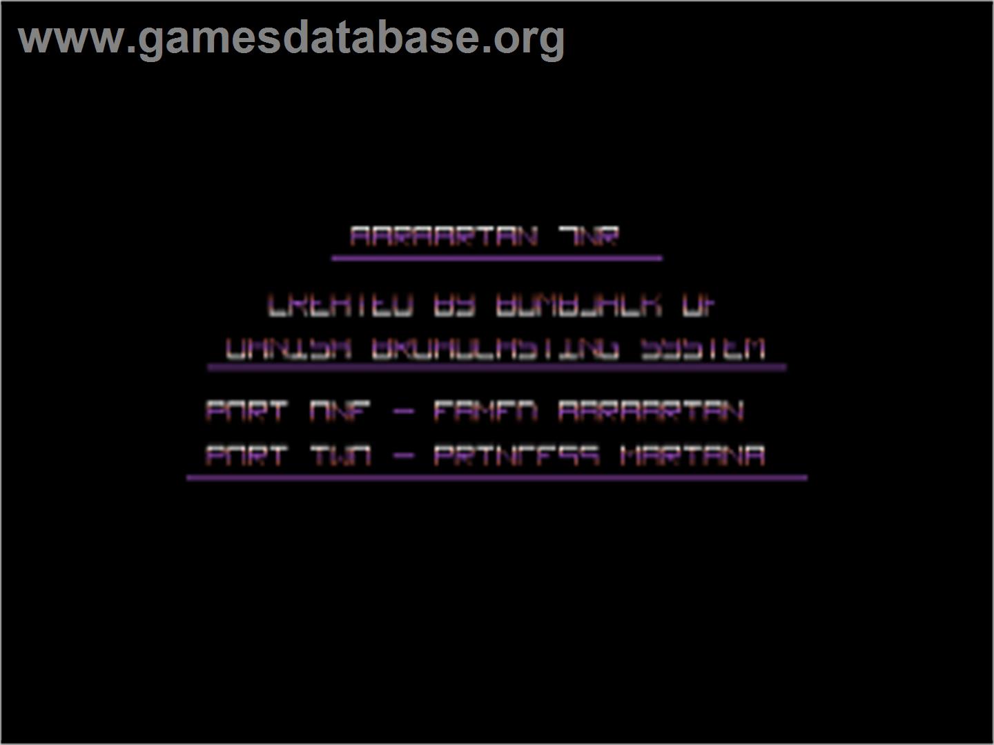 Barbarian Jnr. - Commodore 64 - Artwork - Title Screen
