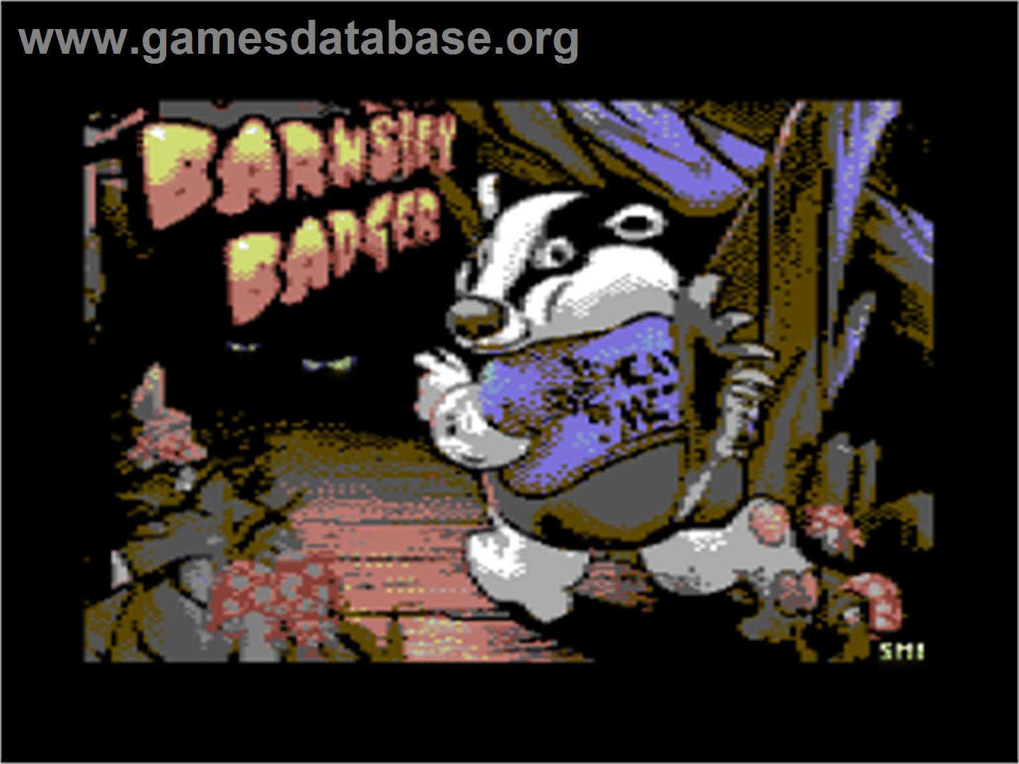 Barnsley Badger - Commodore 64 - Artwork - Title Screen