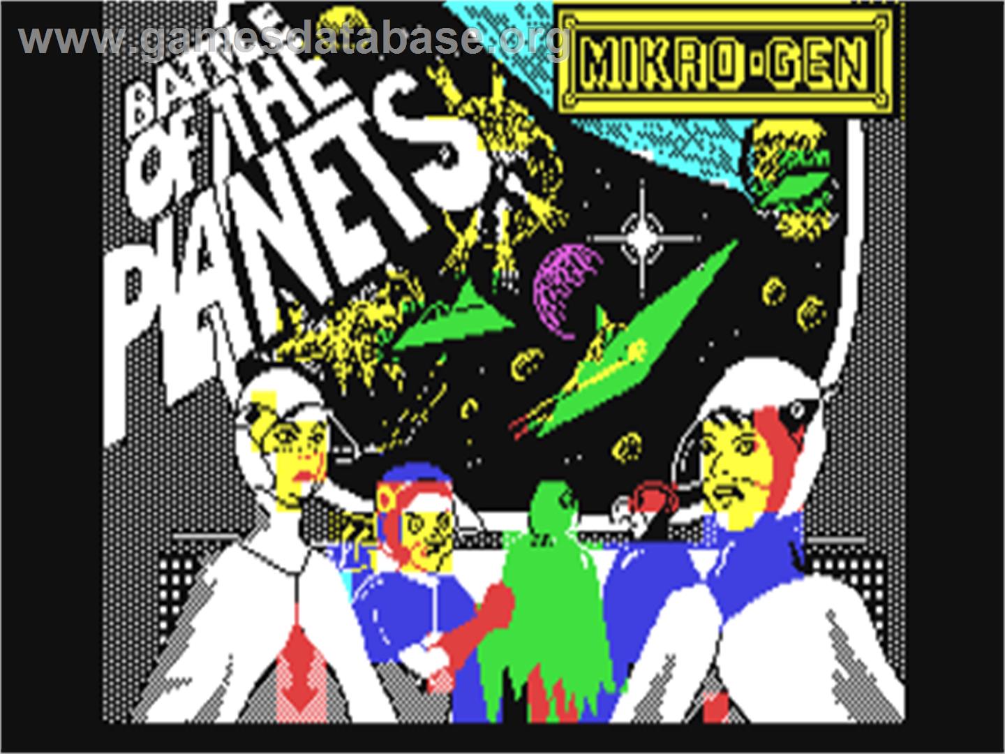 Battle Of The Planets - Commodore 64 - Artwork - Title Screen