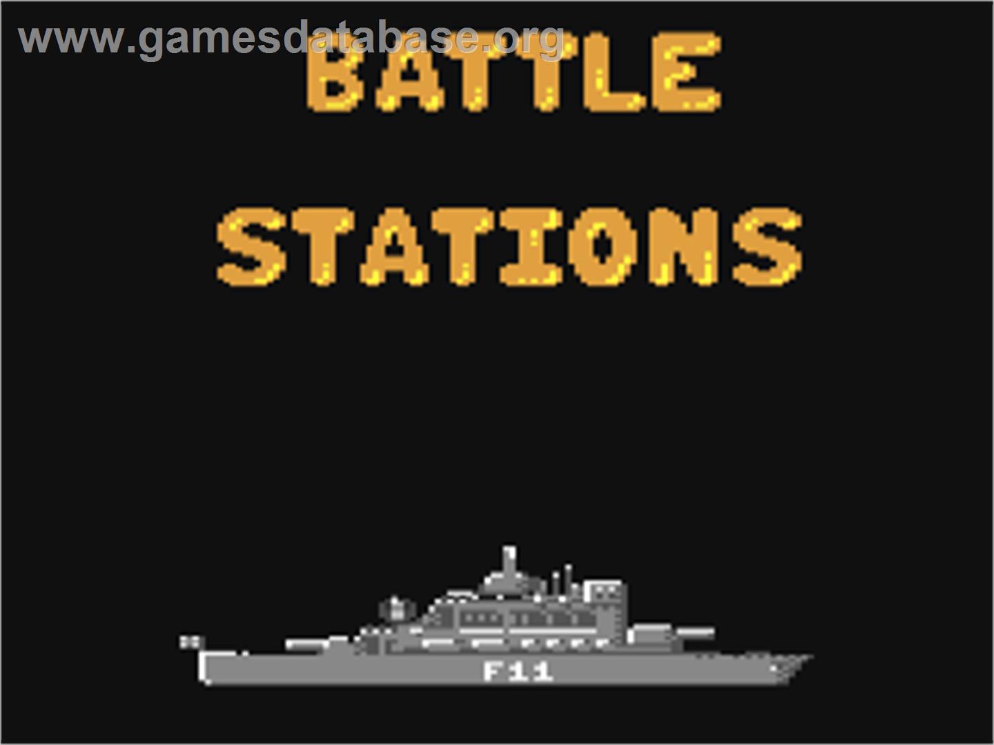 Battle Stations - Commodore 64 - Artwork - Title Screen