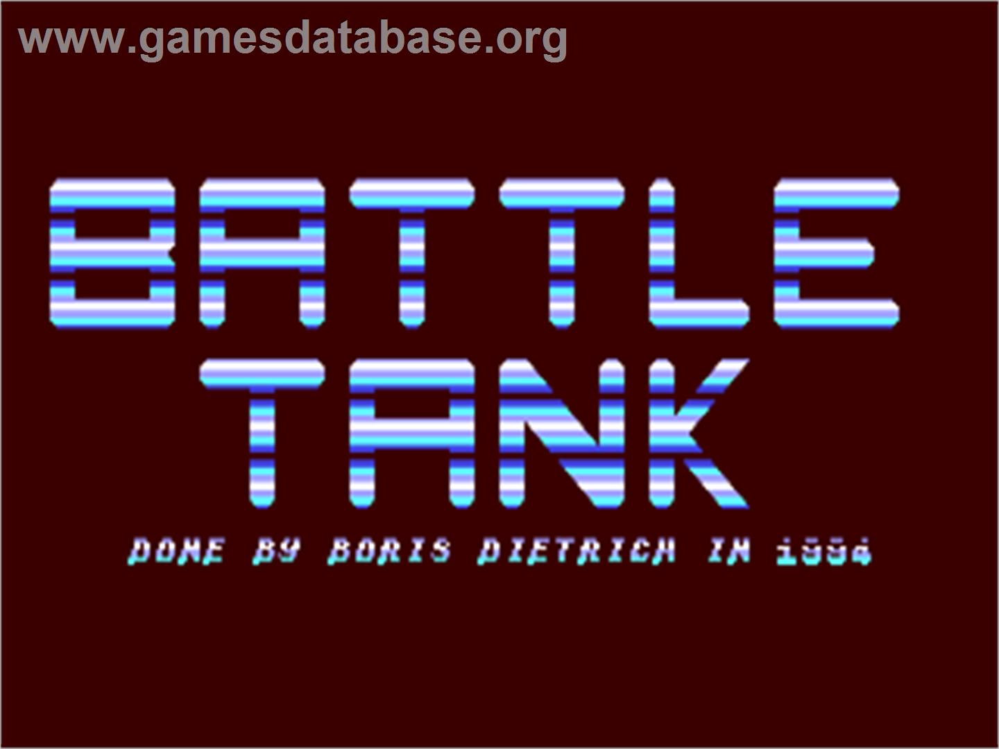 Battle Tank - Commodore 64 - Artwork - Title Screen