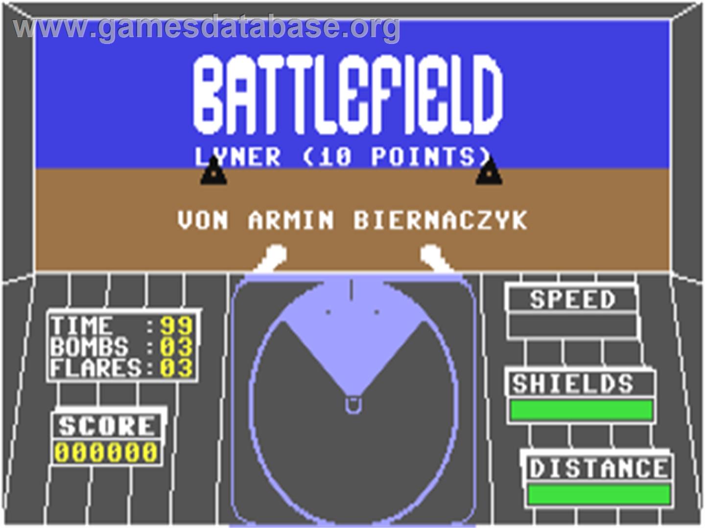 Battlefield (64'er) - Commodore 64 - Artwork - Title Screen