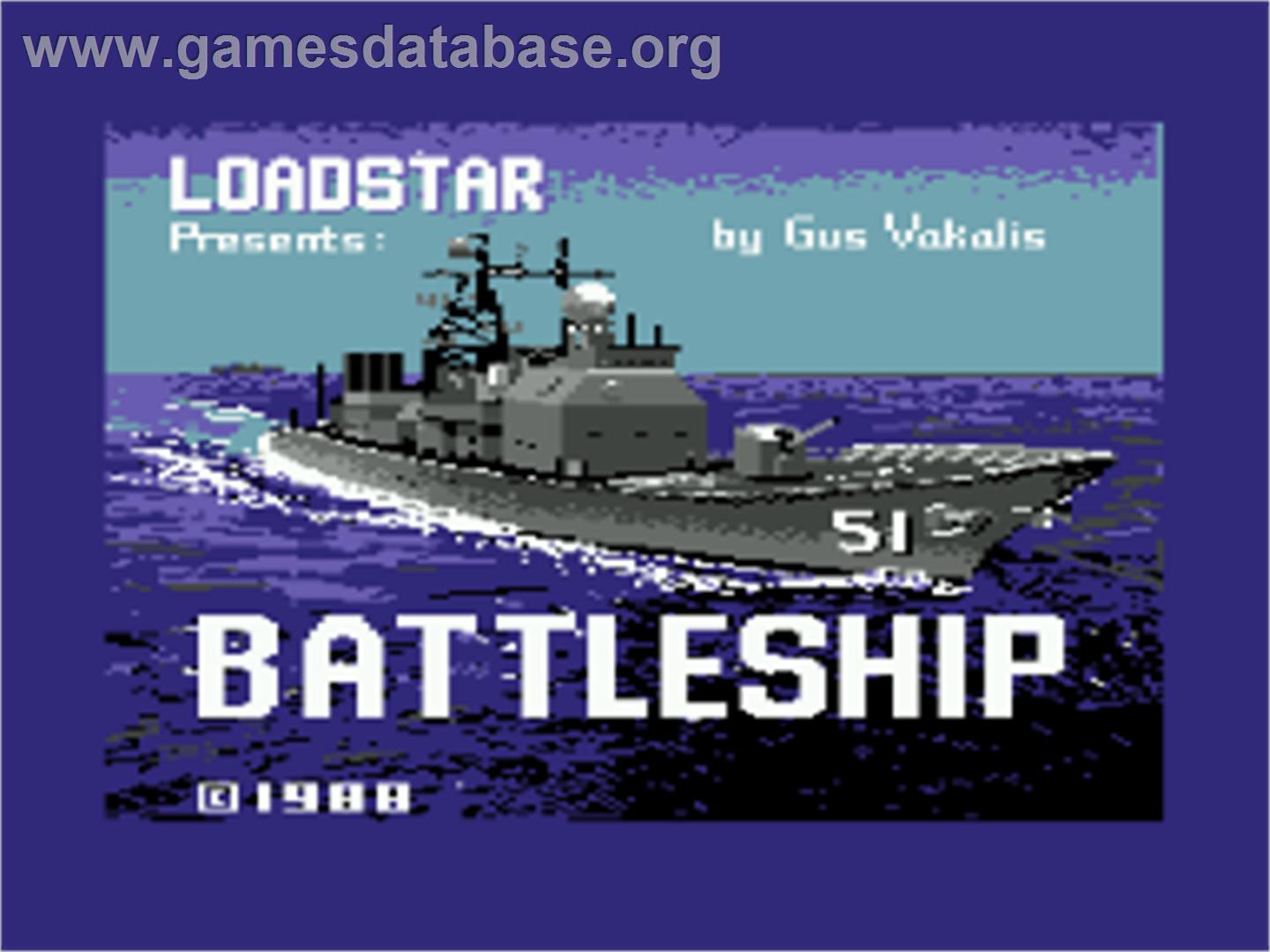 Battleship - Commodore 64 - Artwork - Title Screen