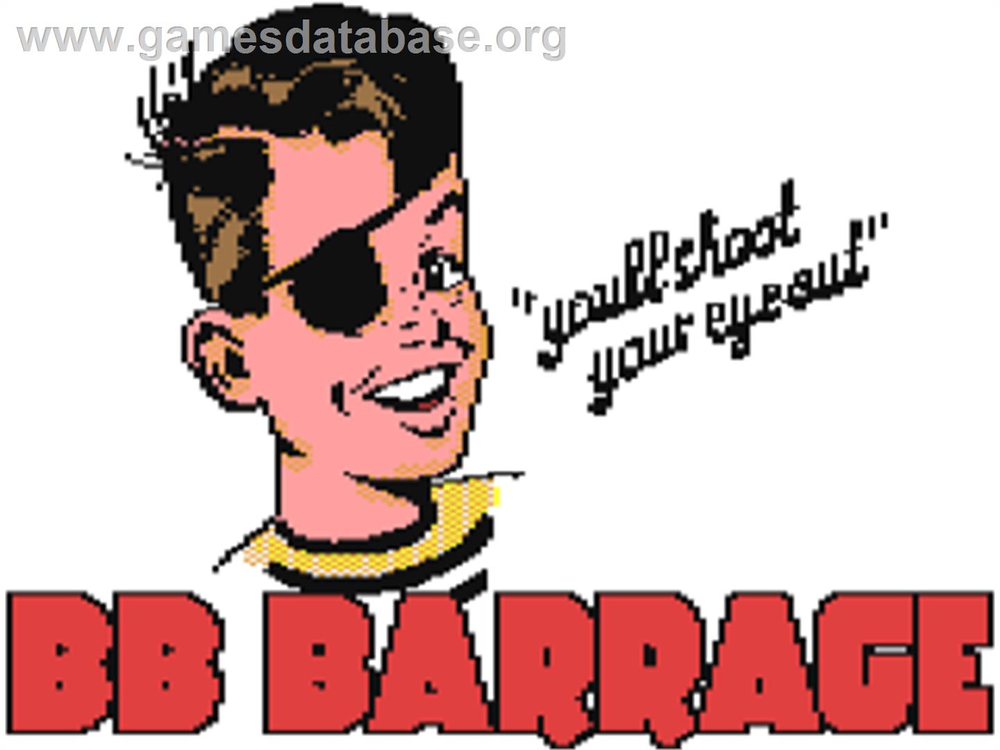 Bb Barrage - Commodore 64 - Artwork - Title Screen