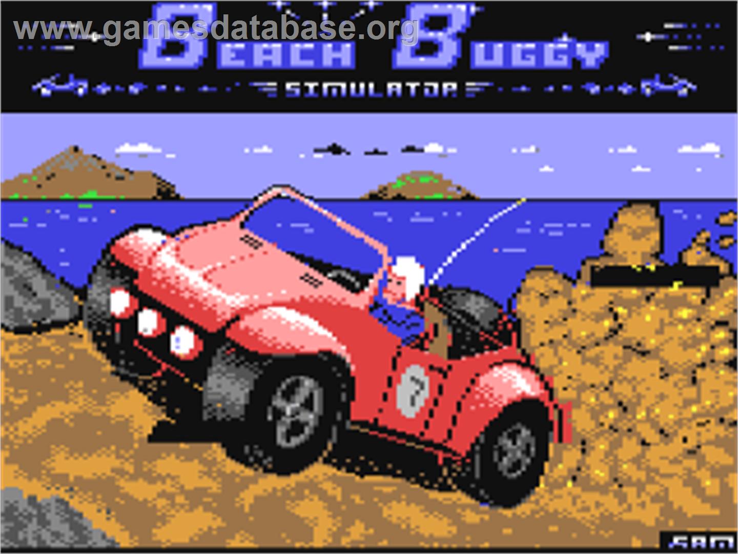 Beach Buggy Simulator - Commodore 64 - Artwork - Title Screen