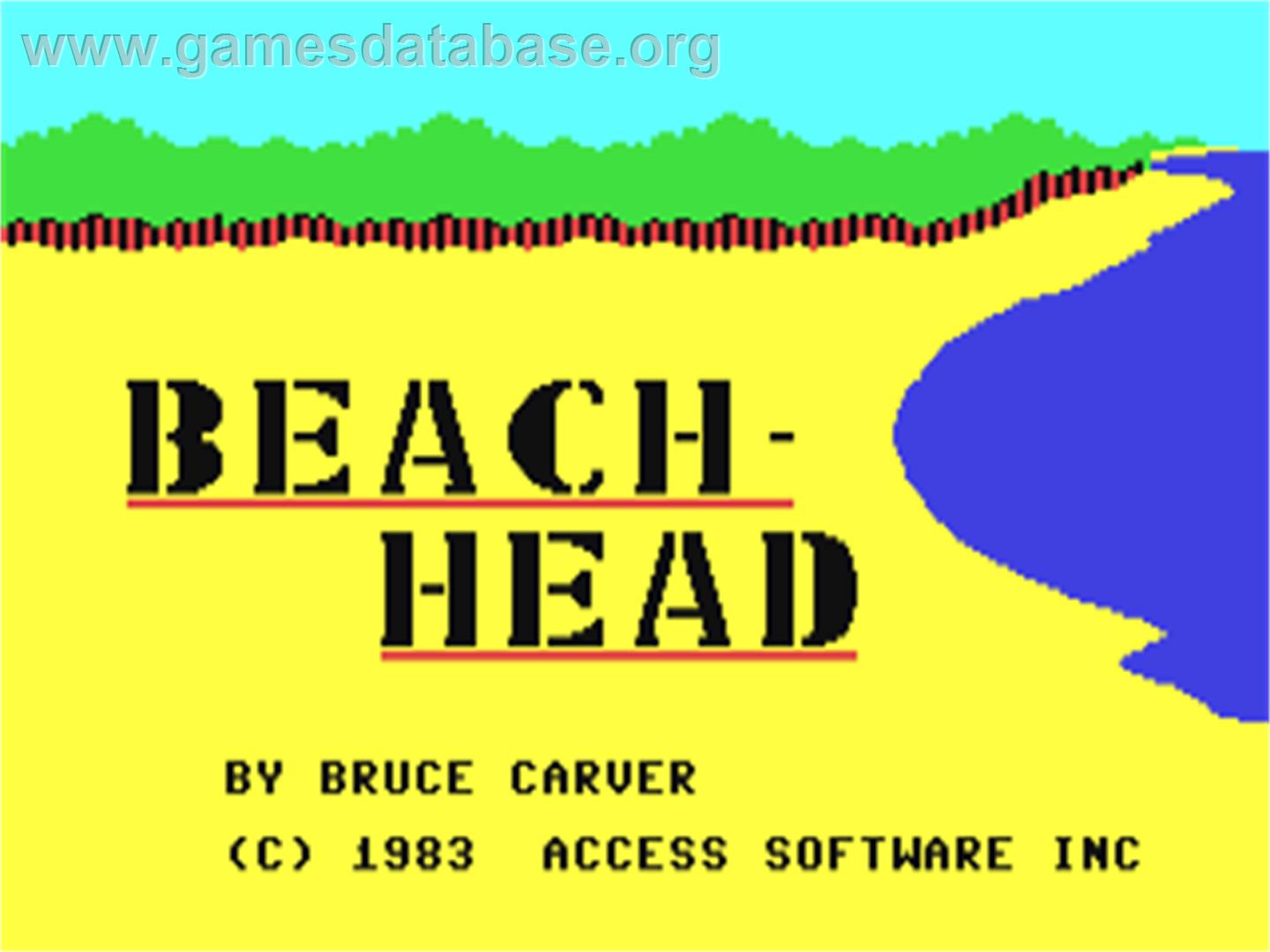 Beach Head - Commodore 64 - Artwork - Title Screen